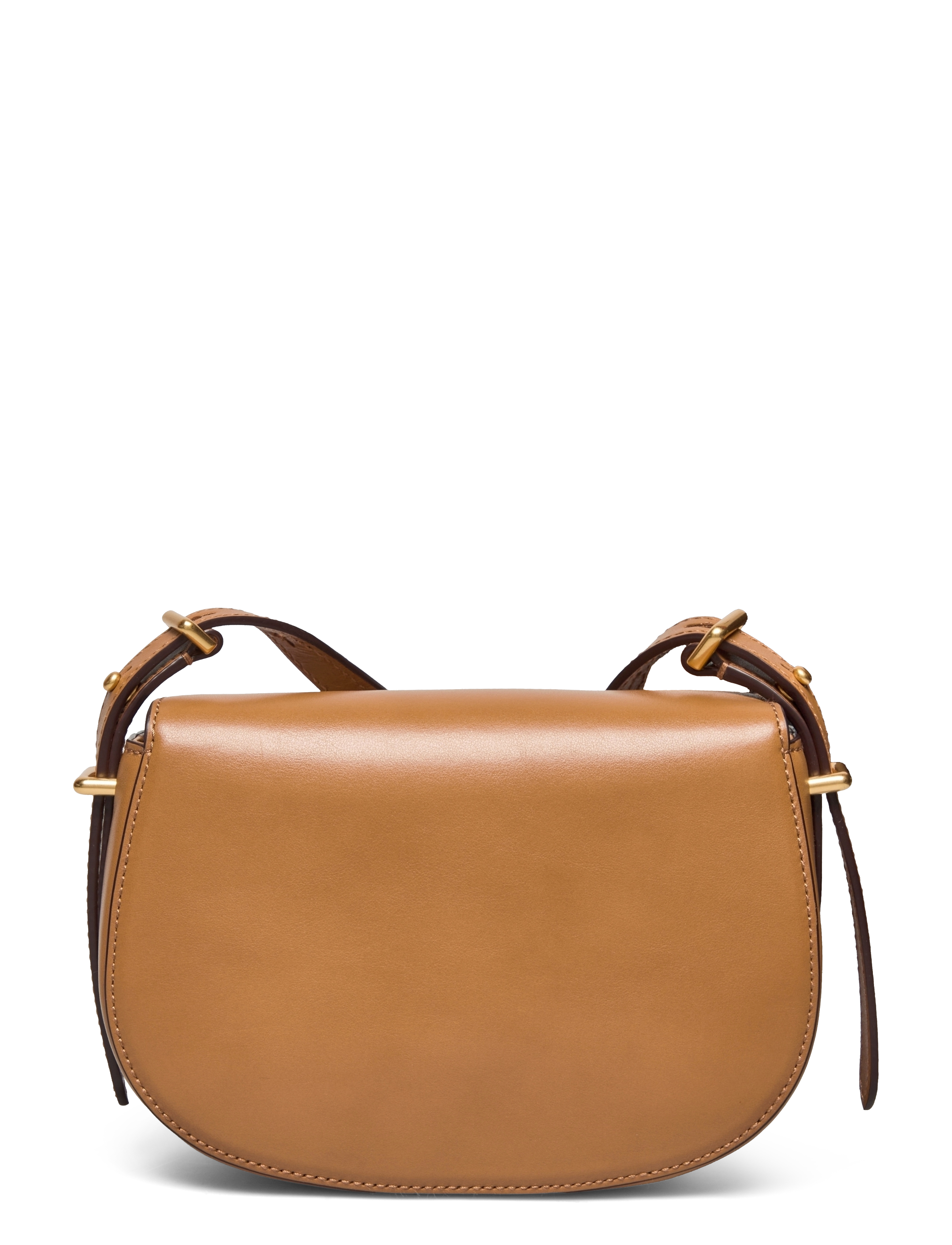 Polo Ralph Lauren - Polo ID Calfskin Mini Saddle Bag - rankinės ilgu dirželiu - tan - 1