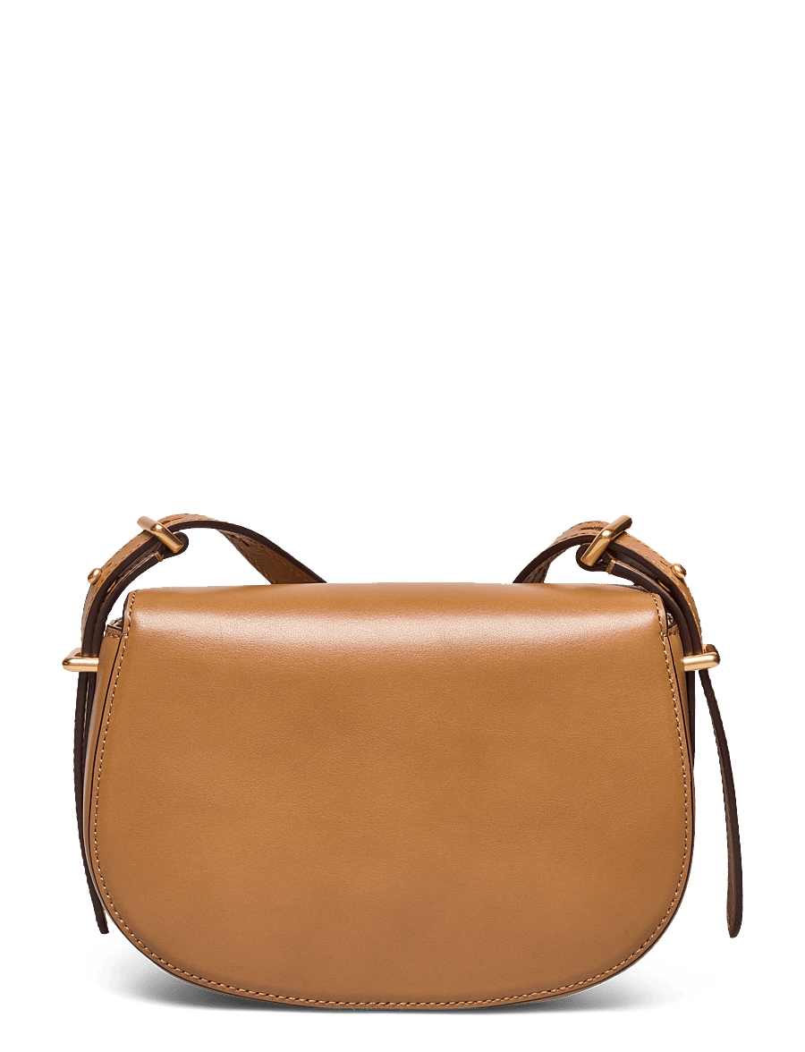 Polo Ralph Lauren - Polo ID Calfskin Mini Saddle Bag - rankinės ilgu dirželiu - tan - 1