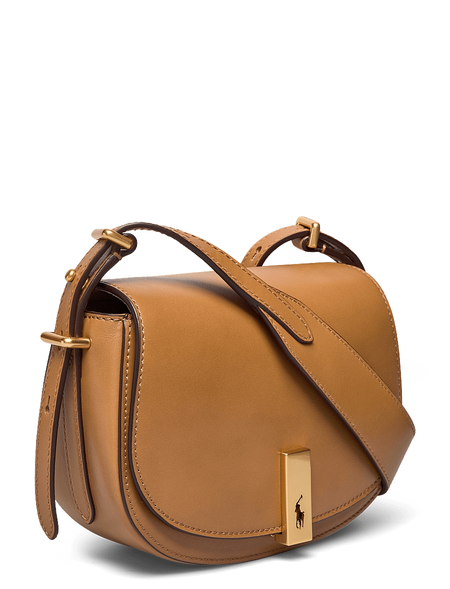 Polo Ralph Lauren - Polo ID Calfskin Mini Saddle Bag - rankinės ilgu dirželiu - tan - 2