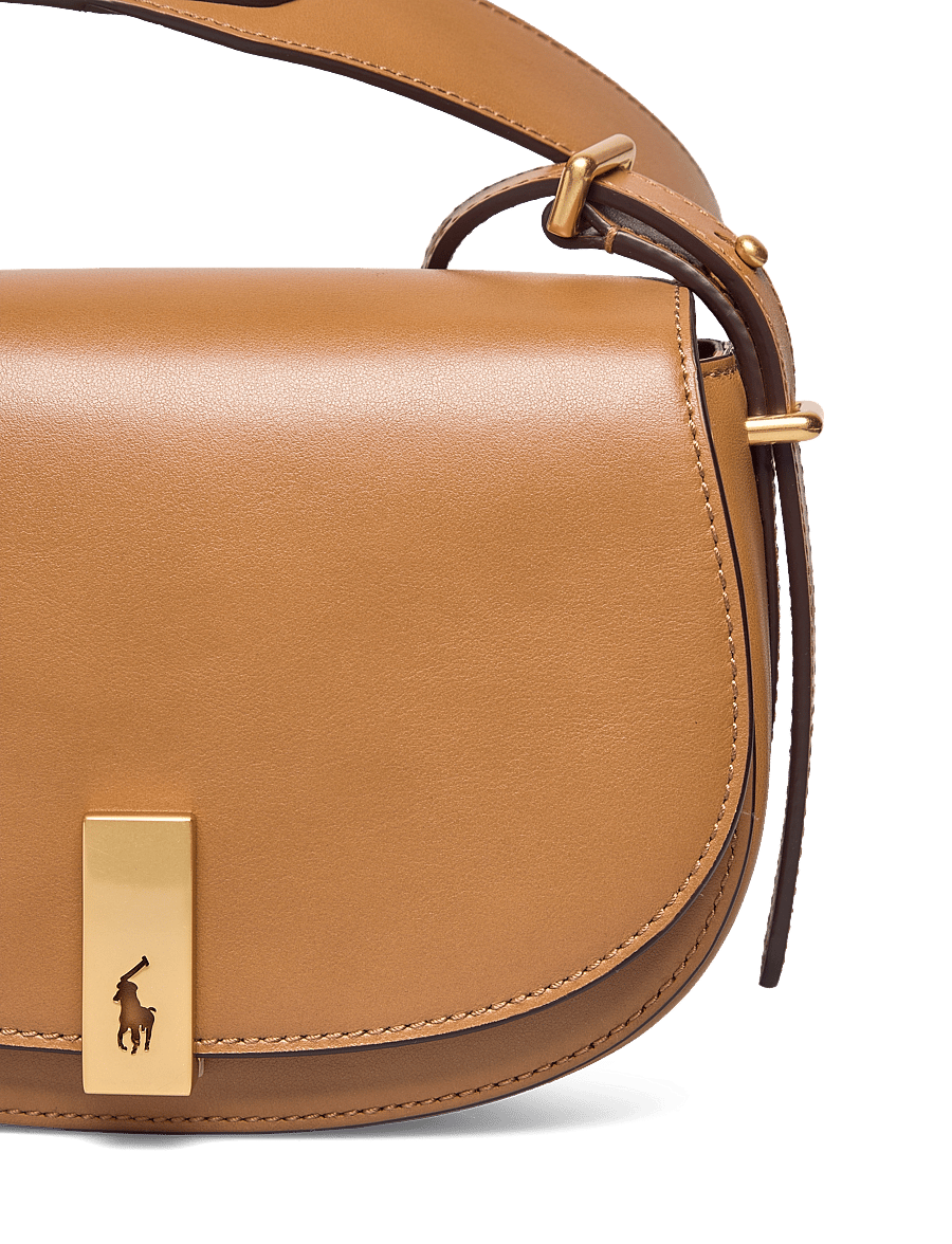 Polo Ralph Lauren - Polo ID Calfskin Mini Saddle Bag - rankinės ilgu dirželiu - tan - 3