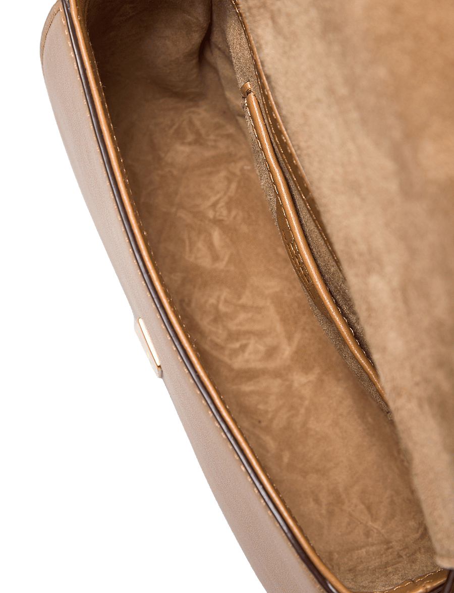 Polo Ralph Lauren - Polo ID Calfskin Mini Saddle Bag - rankinės ilgu dirželiu - tan - 4