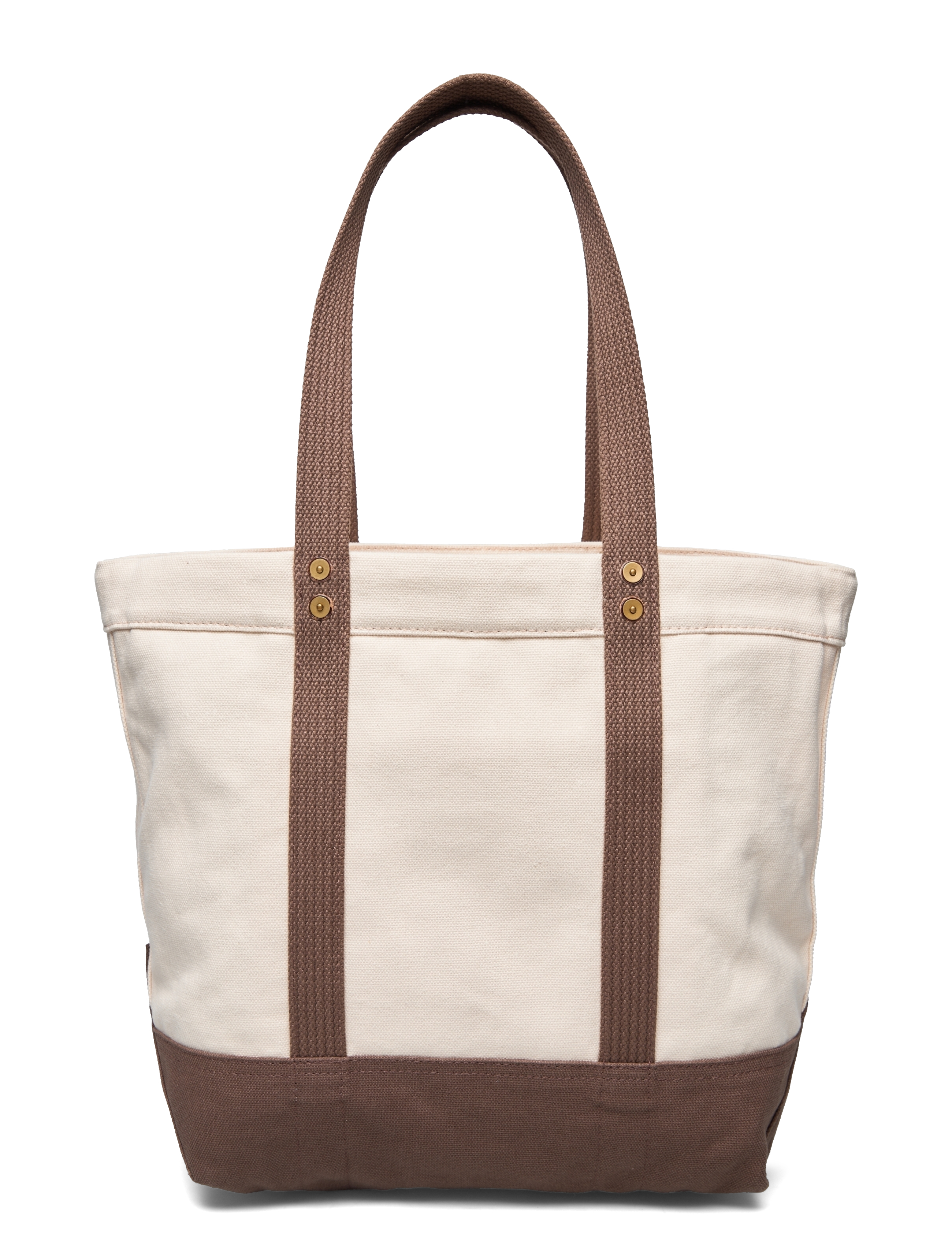 Polo Ralph Lauren - CNVS WNTR FRSL BEAR-PP TOTE-TTE-MED - ecru/chestnut - 1