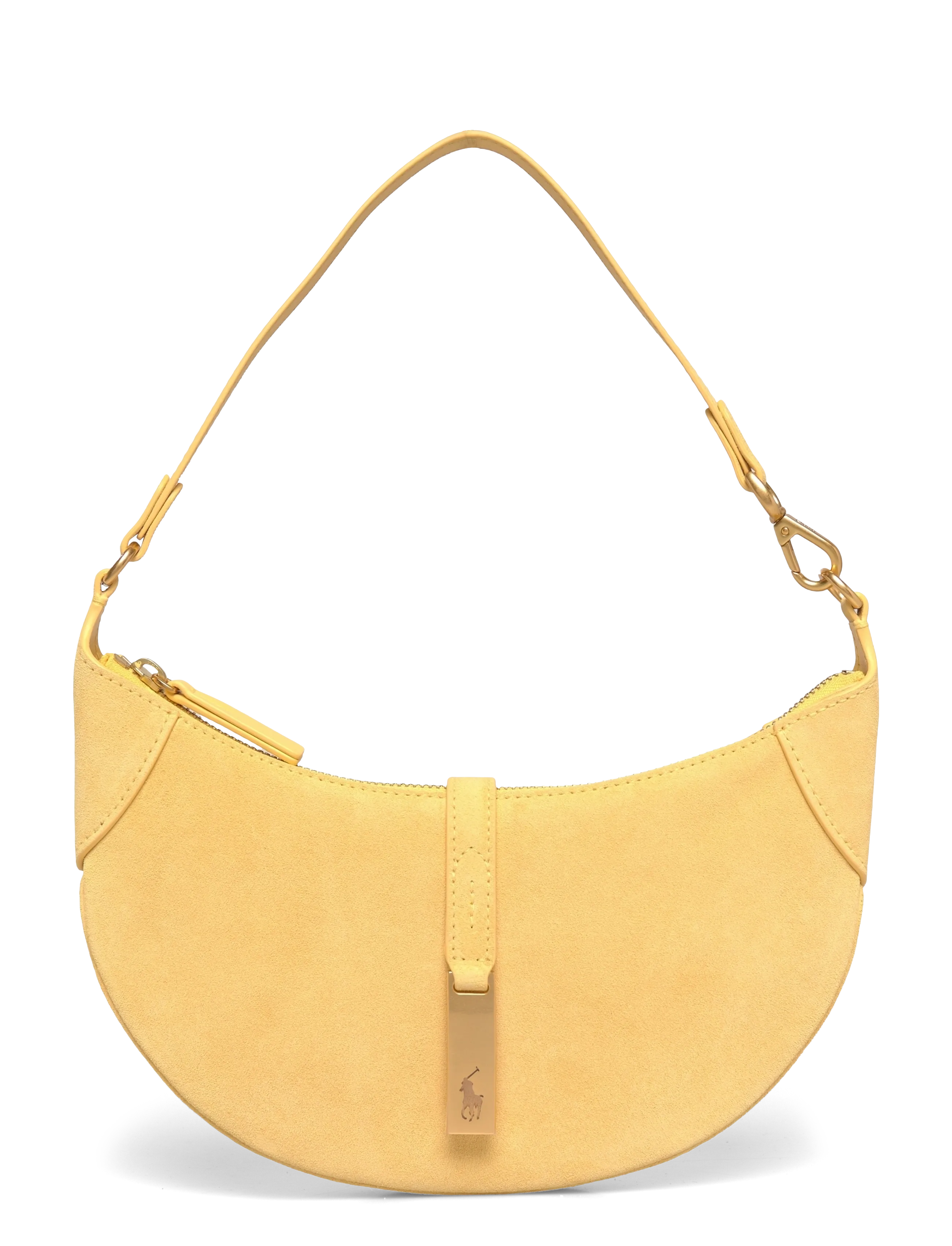 Polo Ralph Lauren Polo ID Suede Mini Shoulder Bag - Kotid - LEMON MERINGUE / yellow