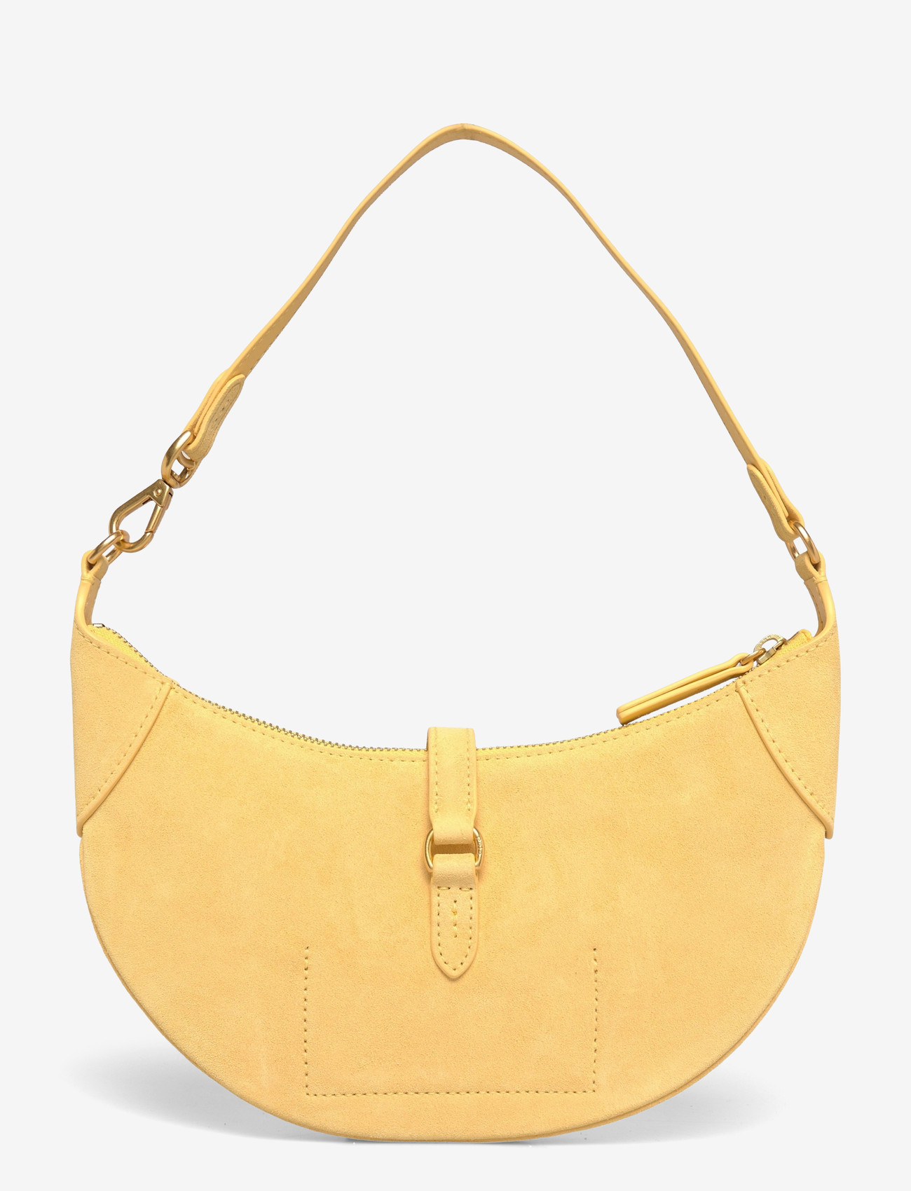 Polo Ralph Lauren - Polo ID Suede Mini Shoulder Bag - henkeltaschen - lemon meringue - 1