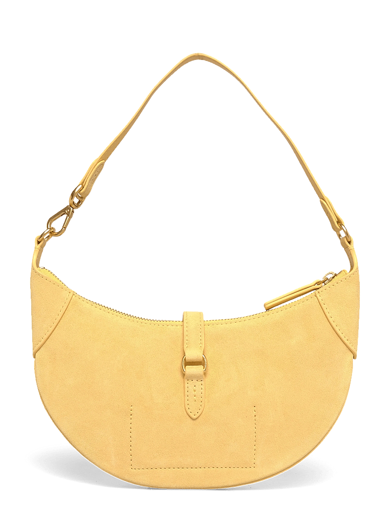 Polo Ralph Lauren - Polo ID Suede Mini Shoulder Bag - henkeltaschen - lemon meringue - 1