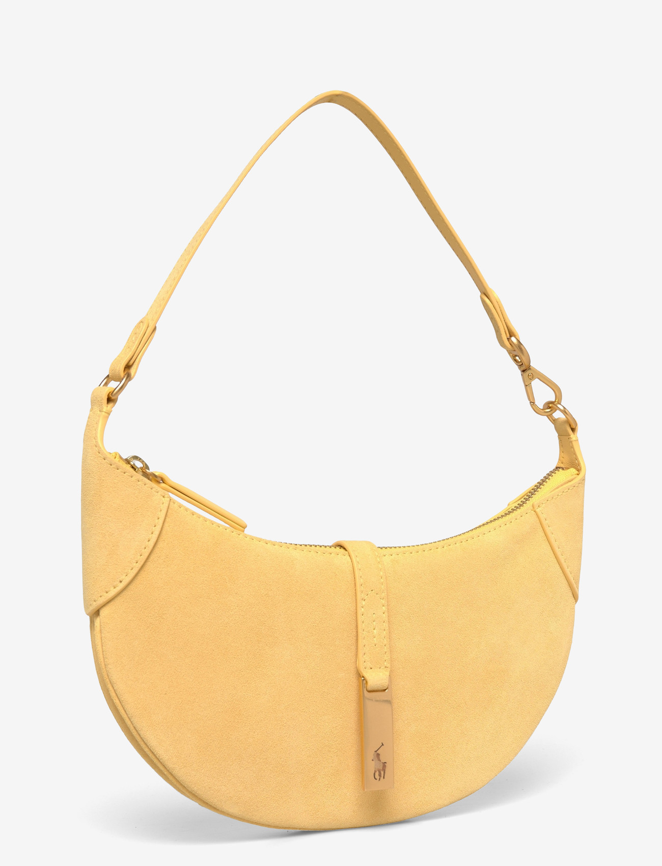 Polo Ralph Lauren - Polo ID Suede Mini Shoulder Bag - henkeltaschen - lemon meringue - 2