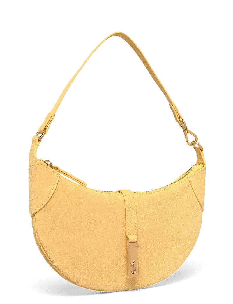 Polo Ralph Lauren - Polo ID Suede Mini Shoulder Bag - henkeltaschen - lemon meringue - 2