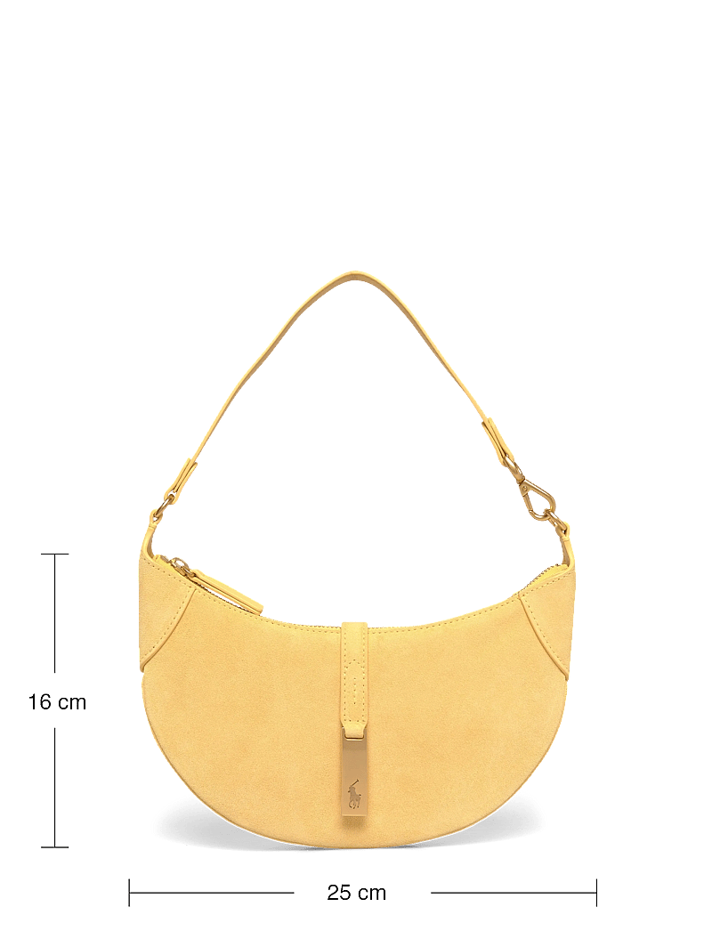 Polo Ralph Lauren - Polo ID Suede Mini Shoulder Bag - henkeltaschen - lemon meringue - 3