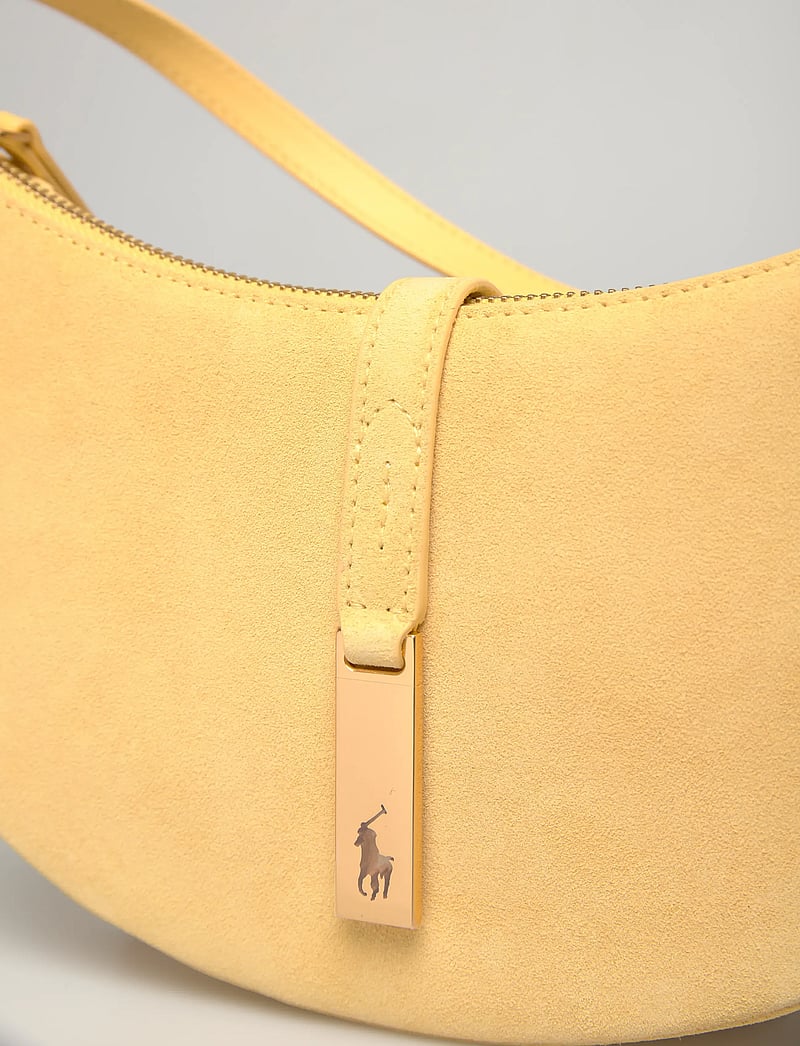 Polo Ralph Lauren - Polo ID Suede Mini Shoulder Bag - henkeltaschen - lemon meringue - 4