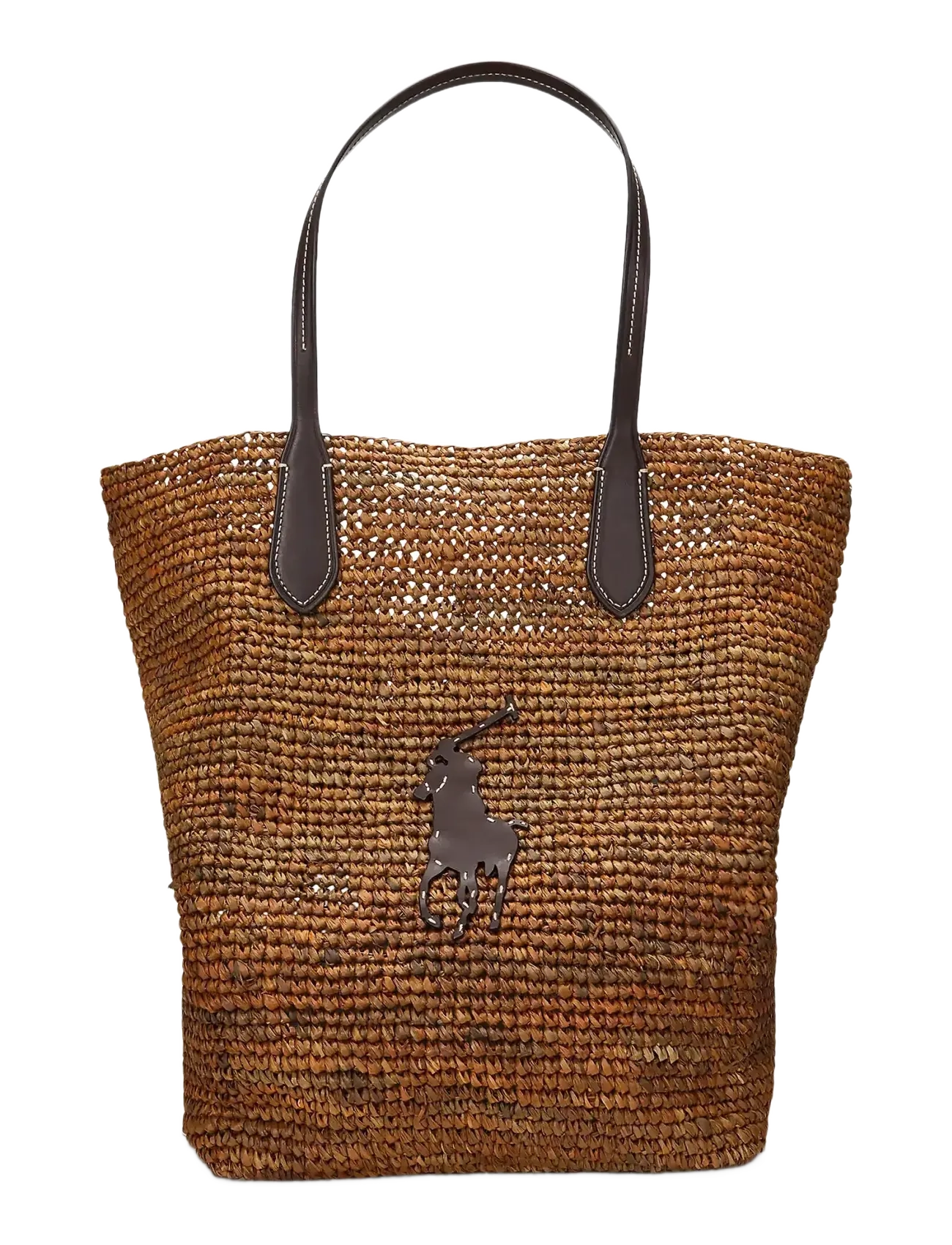 Polo Ralph Lauren - Big Pony Raffia Large Tote - toasted almond/ch - 1