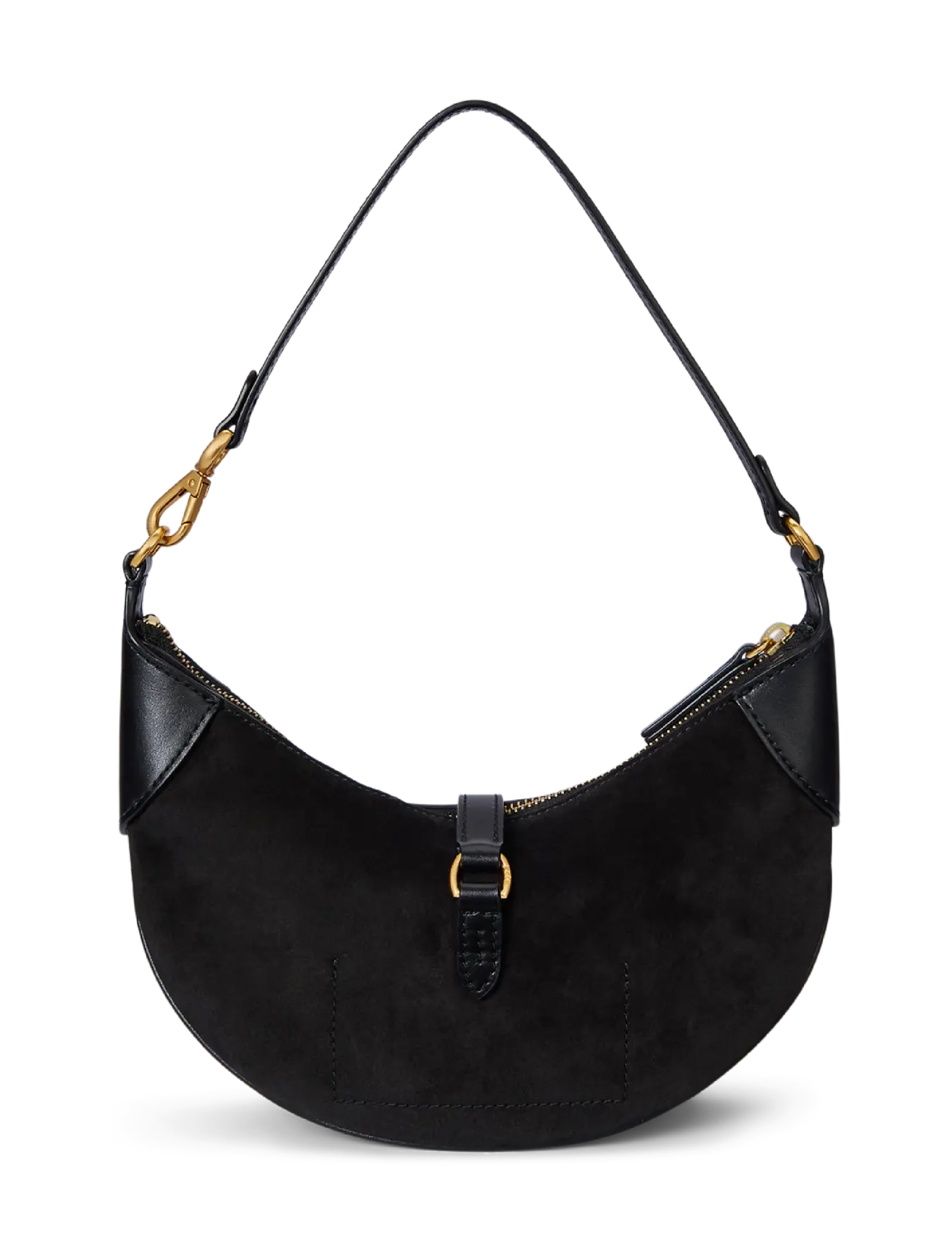 Polo Ralph Lauren - SUEDE/LEATHER-P ID MN SHDR-SBA-SMA - alltags-style - black/g l - 1