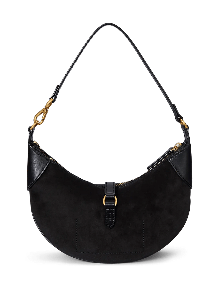 Polo Ralph Lauren - SUEDE/LEATHER-P ID MN SHDR-SBA-SMA - alltags-style - black/g l - 1