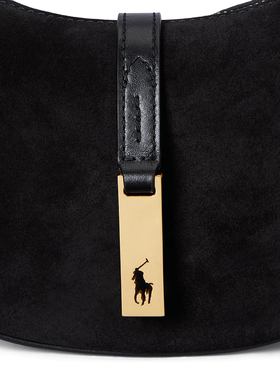 Polo Ralph Lauren - SUEDE/LEATHER-P ID MN SHDR-SBA-SMA - alltags-style - black/g l - 5