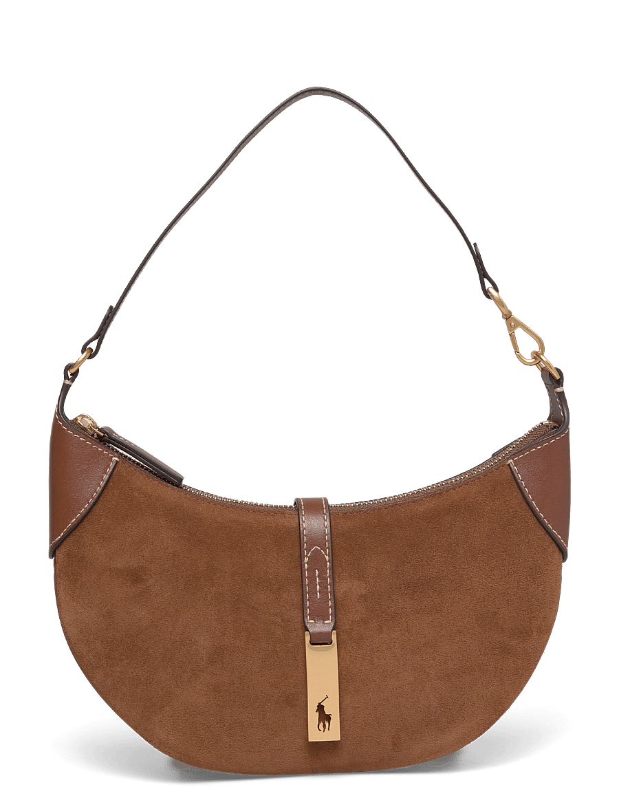 Polo Ralph Lauren - Polo ID Suede Mini Shoulder Bag - alltags-style - cinnamon/cuoio - 0