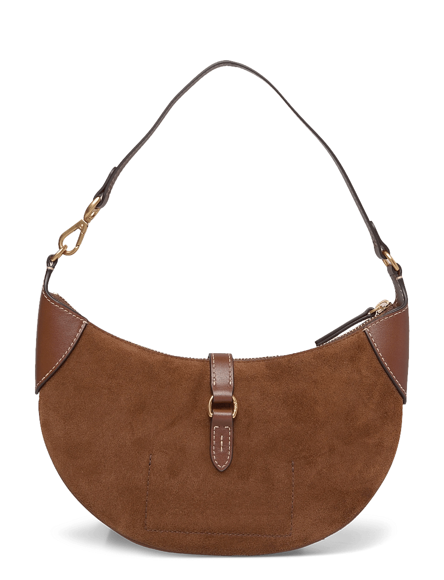Polo Ralph Lauren - Polo ID Suede Mini Shoulder Bag - alltags-style - cinnamon/cuoio - 1