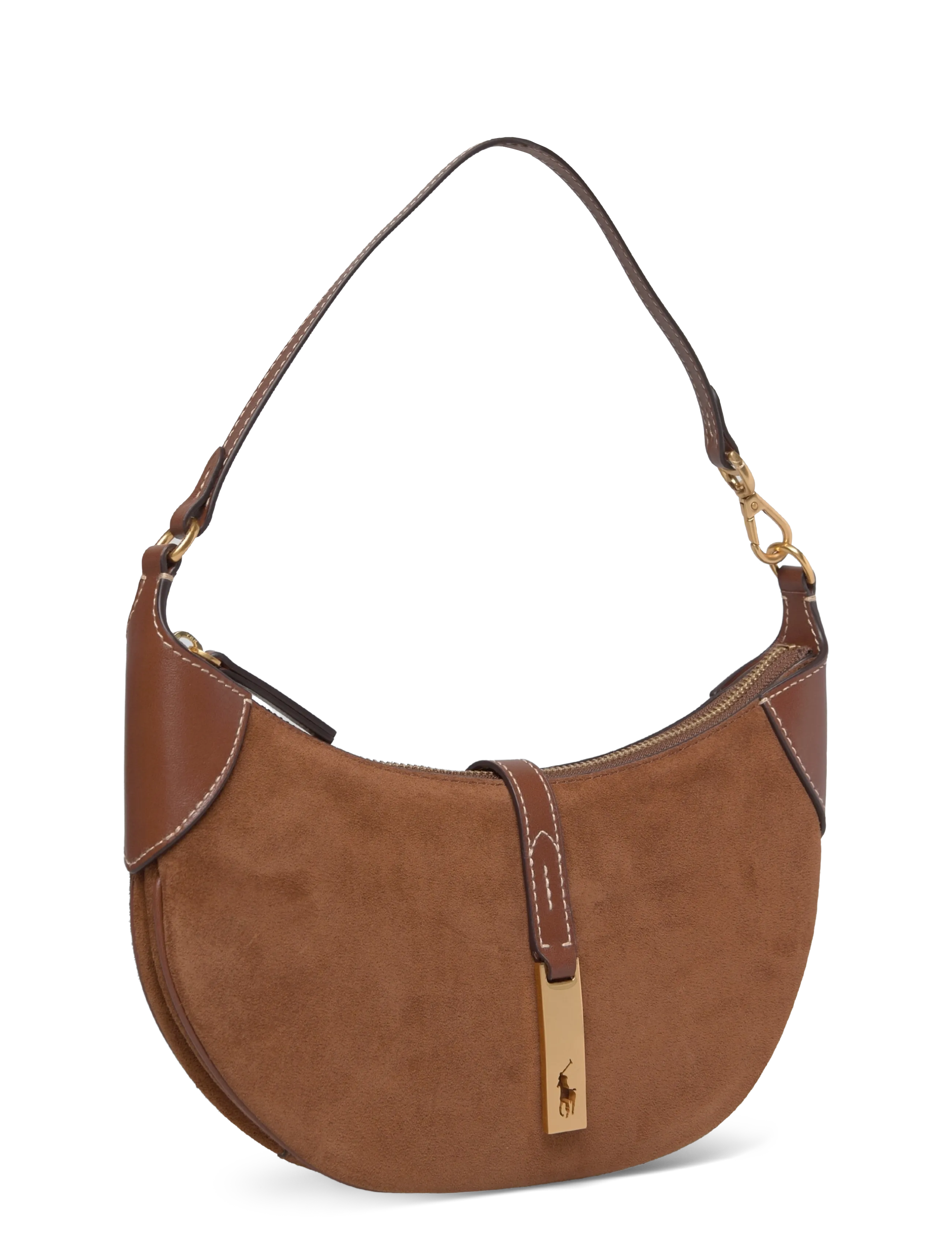 Polo Ralph Lauren - Polo ID Suede Mini Shoulder Bag - alltags-style - cinnamon/cuoio - 2