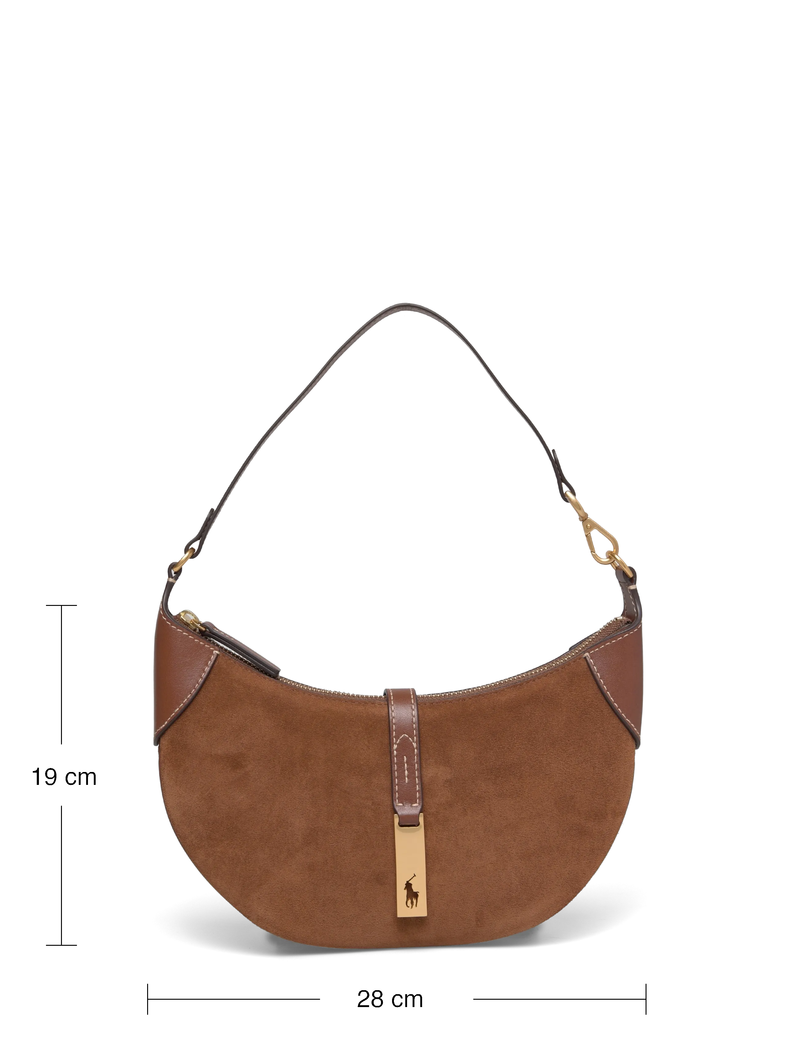 Polo Ralph Lauren - Polo ID Suede Mini Shoulder Bag - alltags-style - cinnamon/cuoio - 4