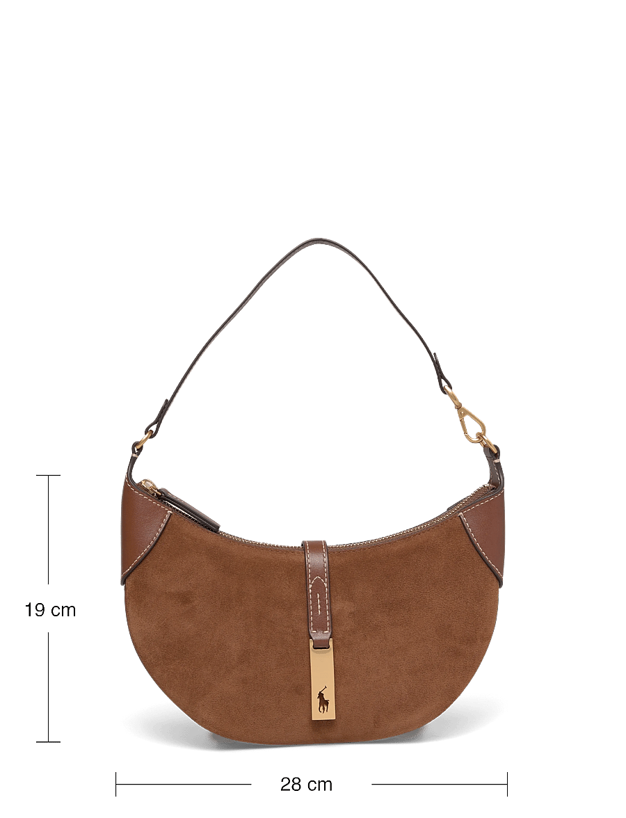 Polo Ralph Lauren - Polo ID Suede Mini Shoulder Bag - alltags-style - cinnamon/cuoio - 4