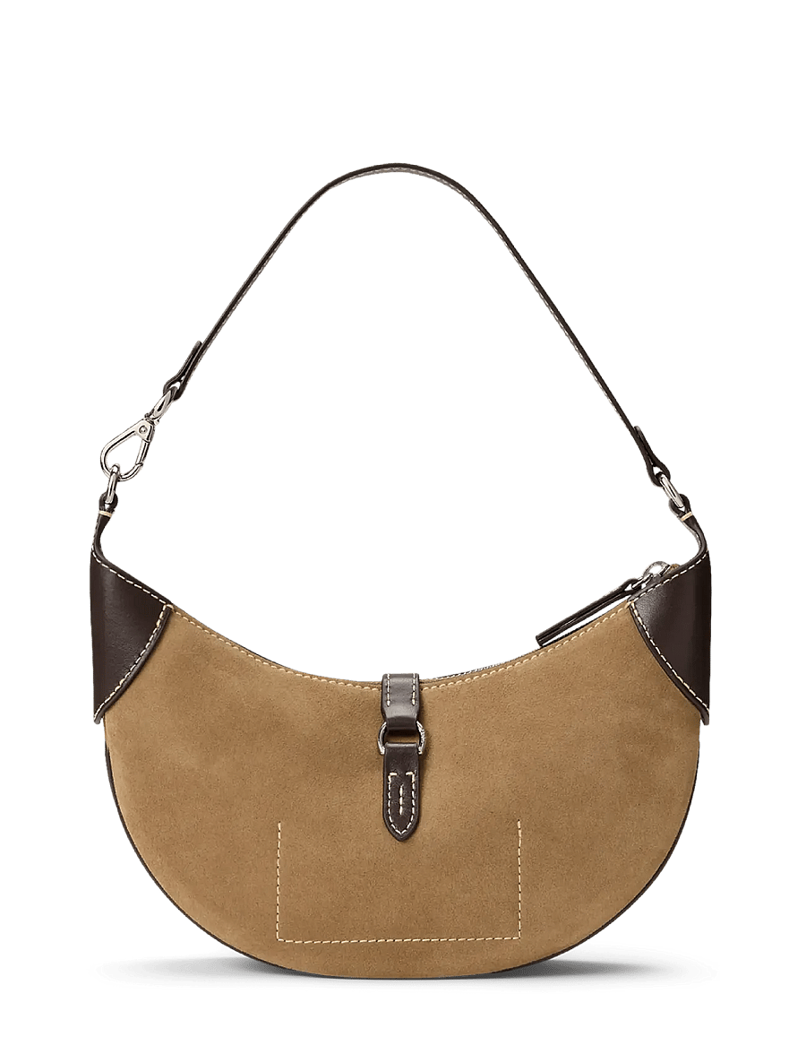 Polo Ralph Lauren - Polo ID Suede Mini Shoulder Bag - clay/tobacco - 1