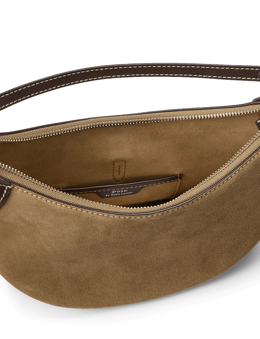 Polo Ralph Lauren - Polo ID Suede Mini Shoulder Bag - clay/tobacco - 3