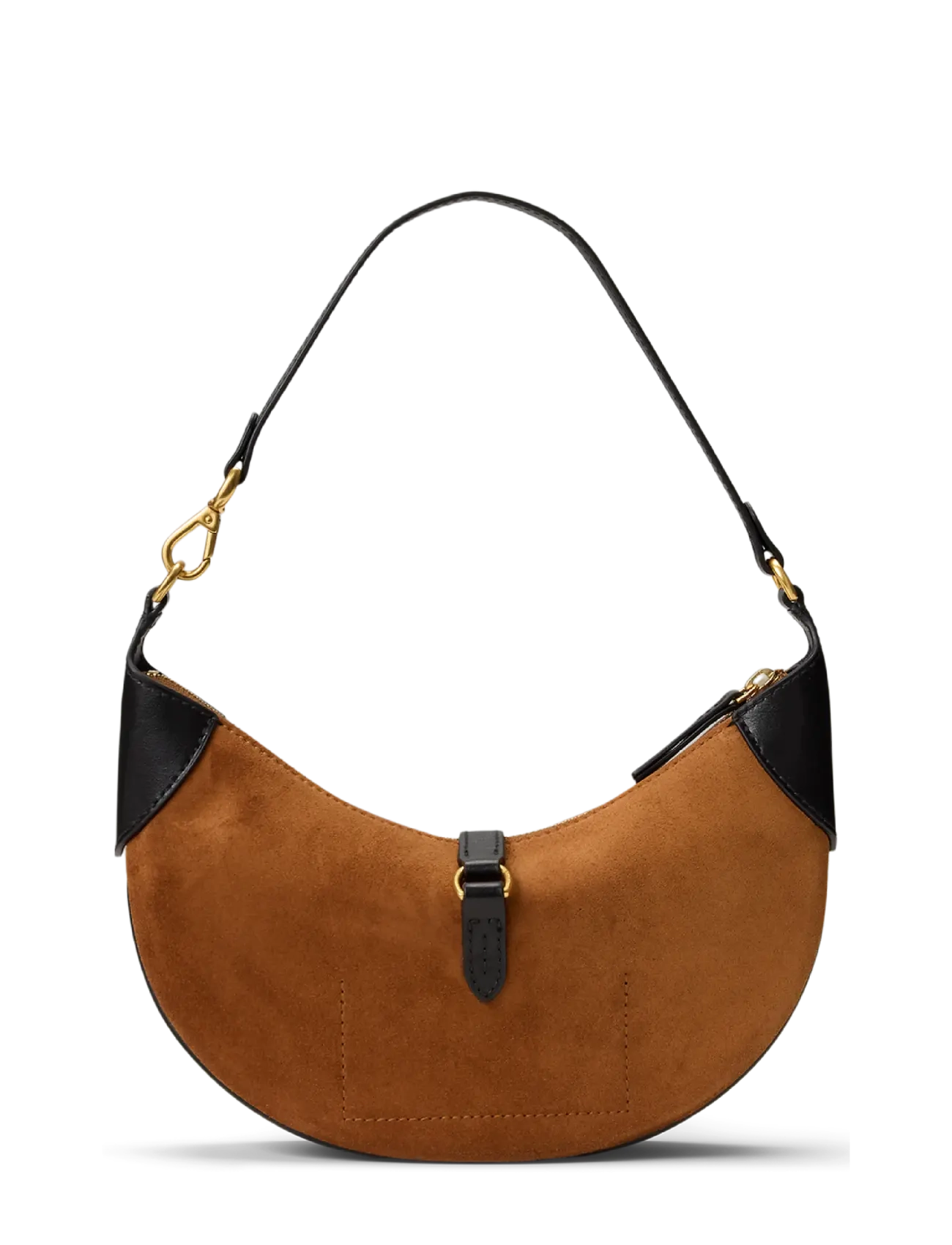 Polo Ralph Lauren - Polo ID Suede Mini Shoulder Bag - vardagsstil - toffee/black - 1