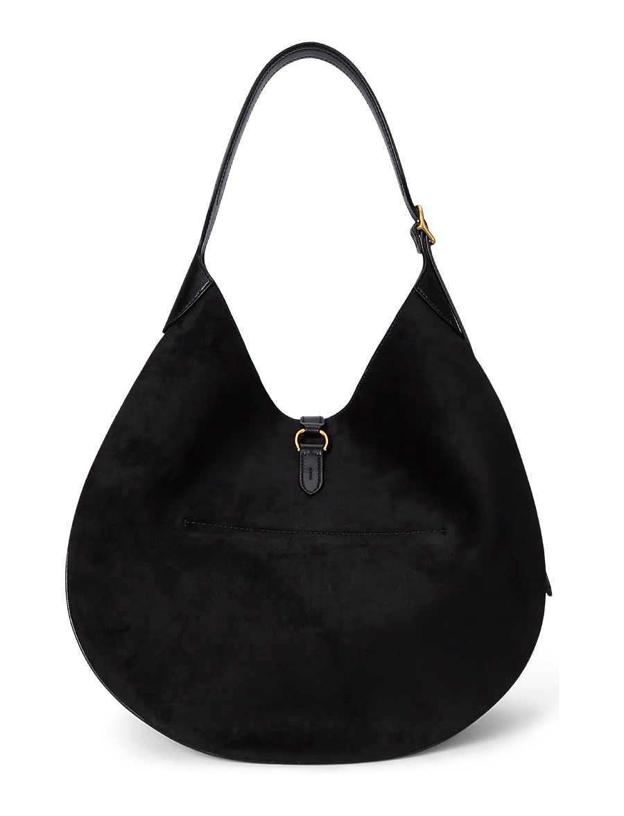 Polo Ralph Lauren - SUEDE/LEATHER-P ID SHLDR-SBA-MED - black/g l - 2