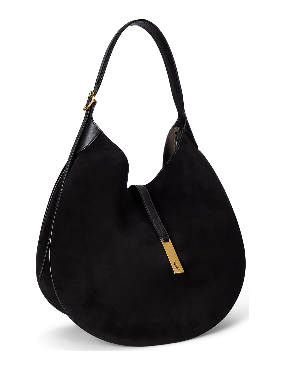 Polo Ralph Lauren - SUEDE/LEATHER-P ID SHLDR-SBA-MED - black/g l - 3