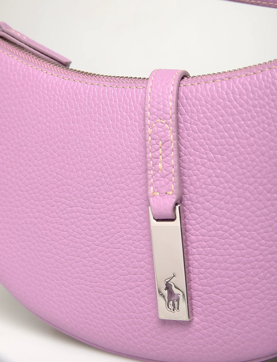Polo Ralph Lauren - Polo ID Pebbled Mini Shoulder Bag - sacs a main - soft lilac - 4