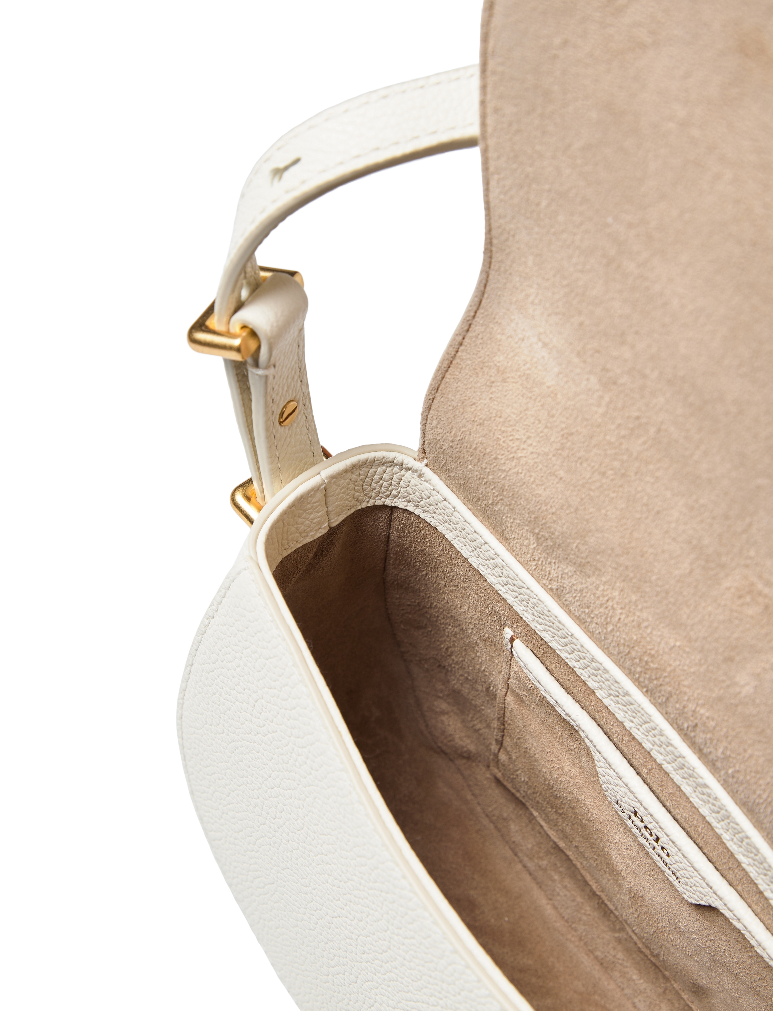 Polo Ralph Lauren - Polo ID Leather Saddle Bag - ivory - 4