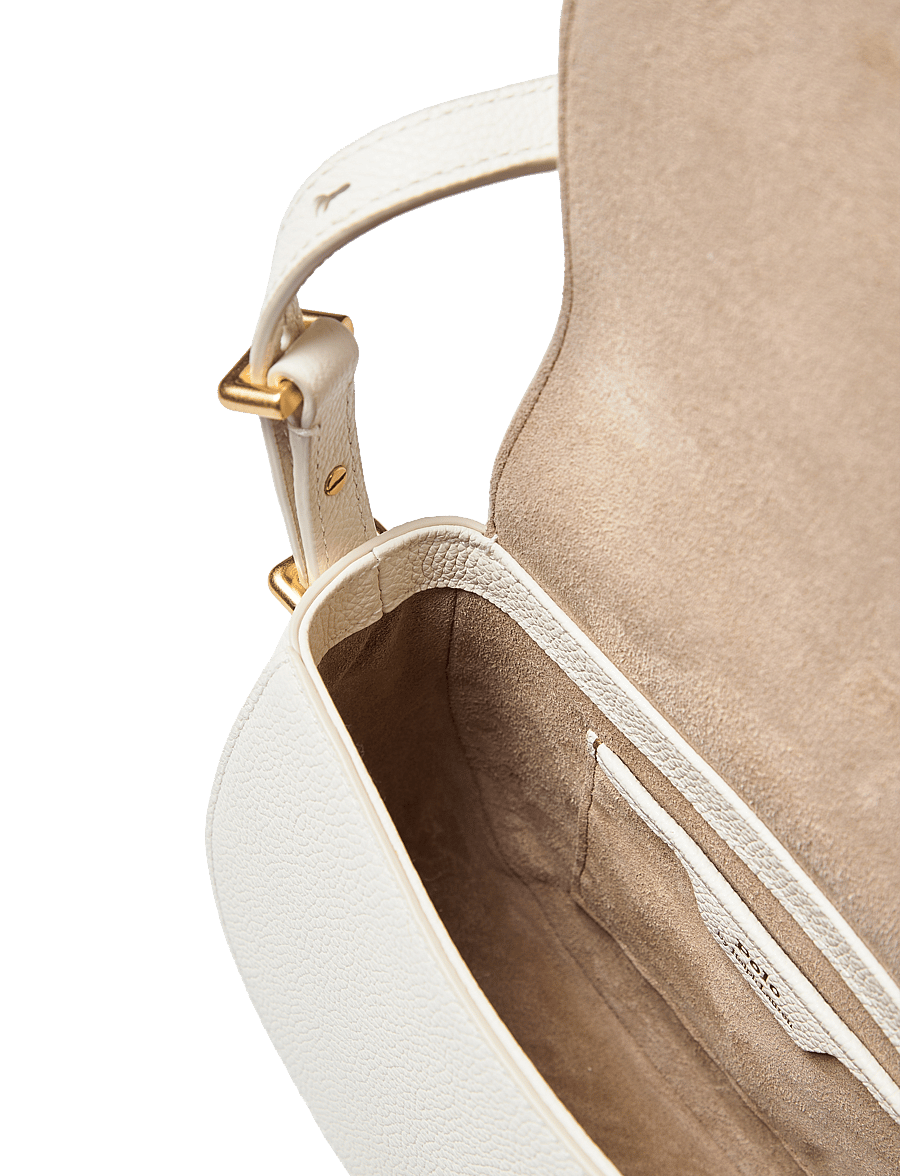 Polo Ralph Lauren - Polo ID Leather Saddle Bag - ivory - 4
