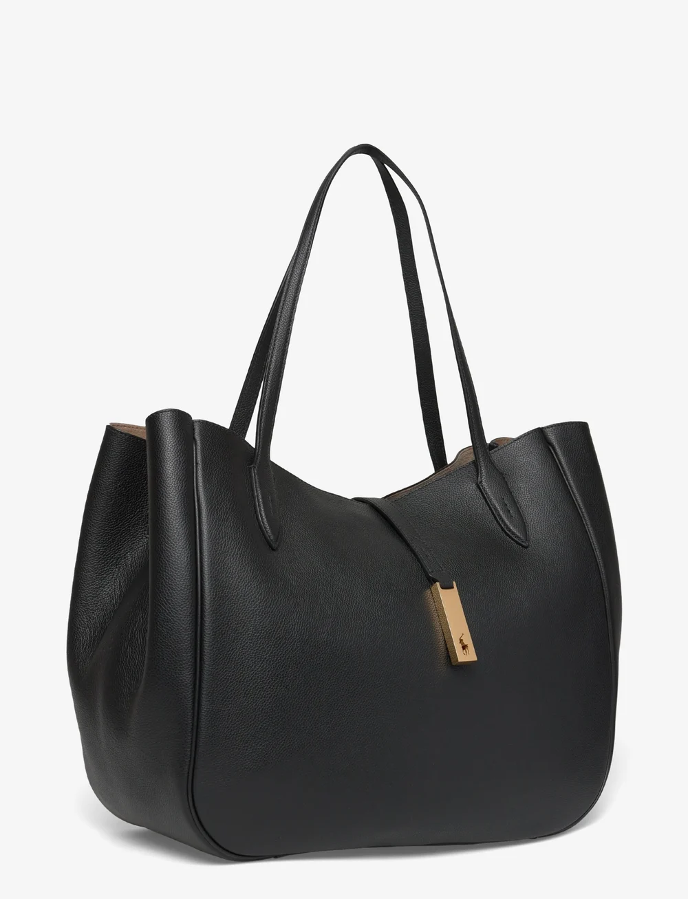 Polo Ralph Lauren - SMALL GRAIN-P ID TOTE-TTE-MED - tote bags - black - 2
