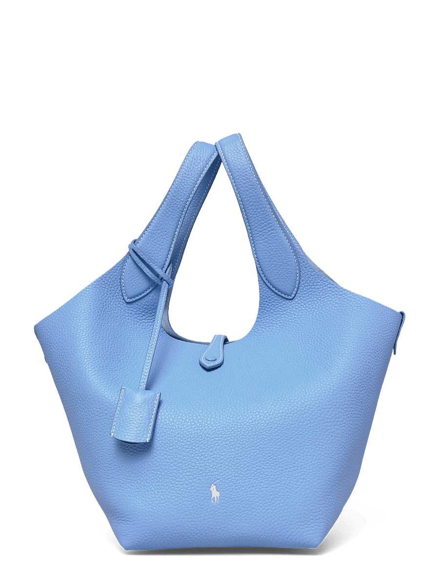 Polo Ralph Lauren - Polo Play Leather Tote - cabas - baby blue - 0