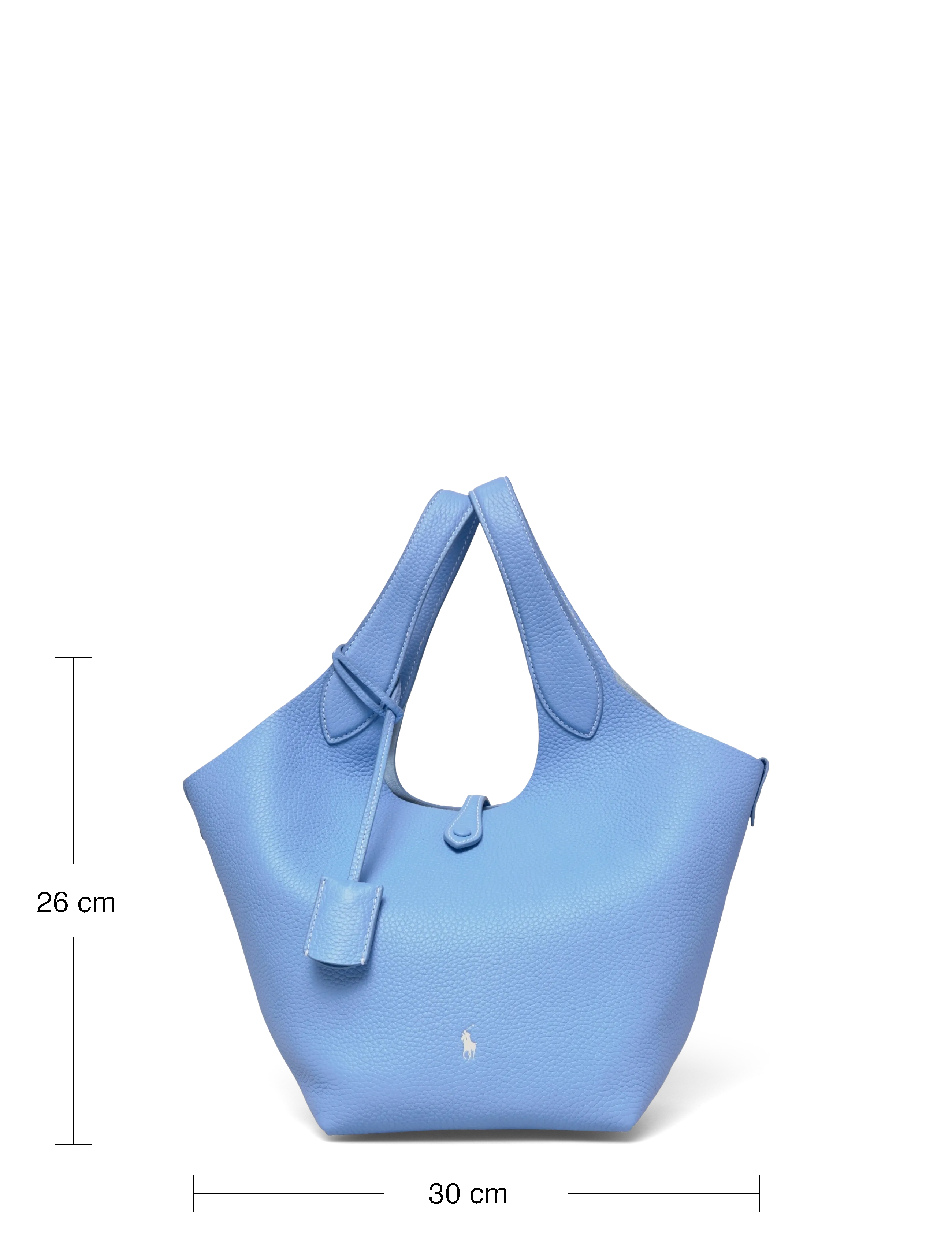 Polo Ralph Lauren - Polo Play Leather Tote - cabas - baby blue - 3