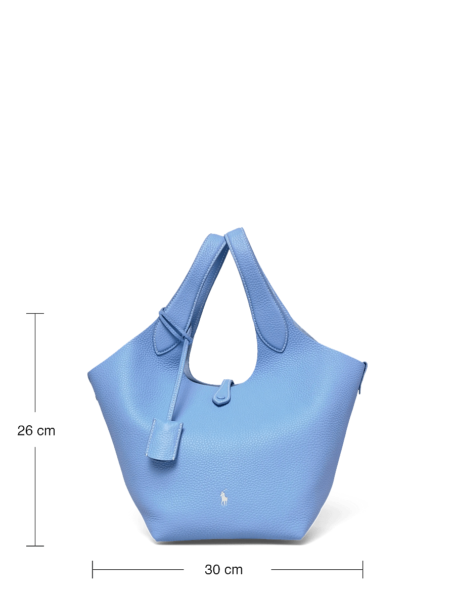 Polo Ralph Lauren - Polo Play Leather Tote - cabas - baby blue - 3