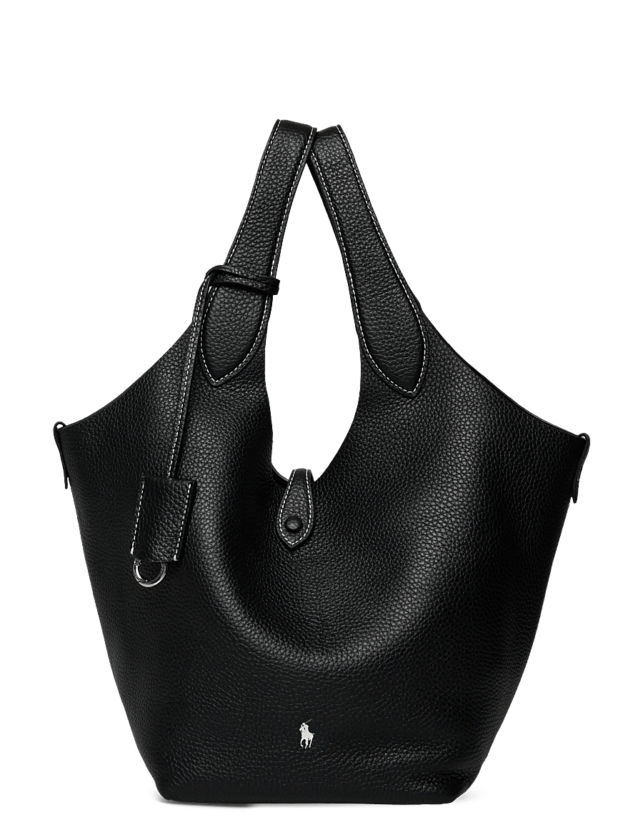 Polo Ralph Lauren - Polo Play Leather Tote - cabas - black - 0