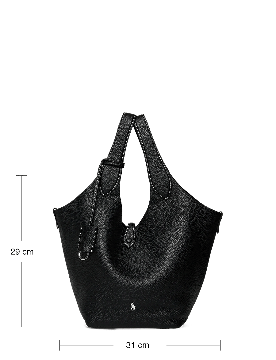 Polo Ralph Lauren - Polo Play Leather Tote - cabas - black - 3