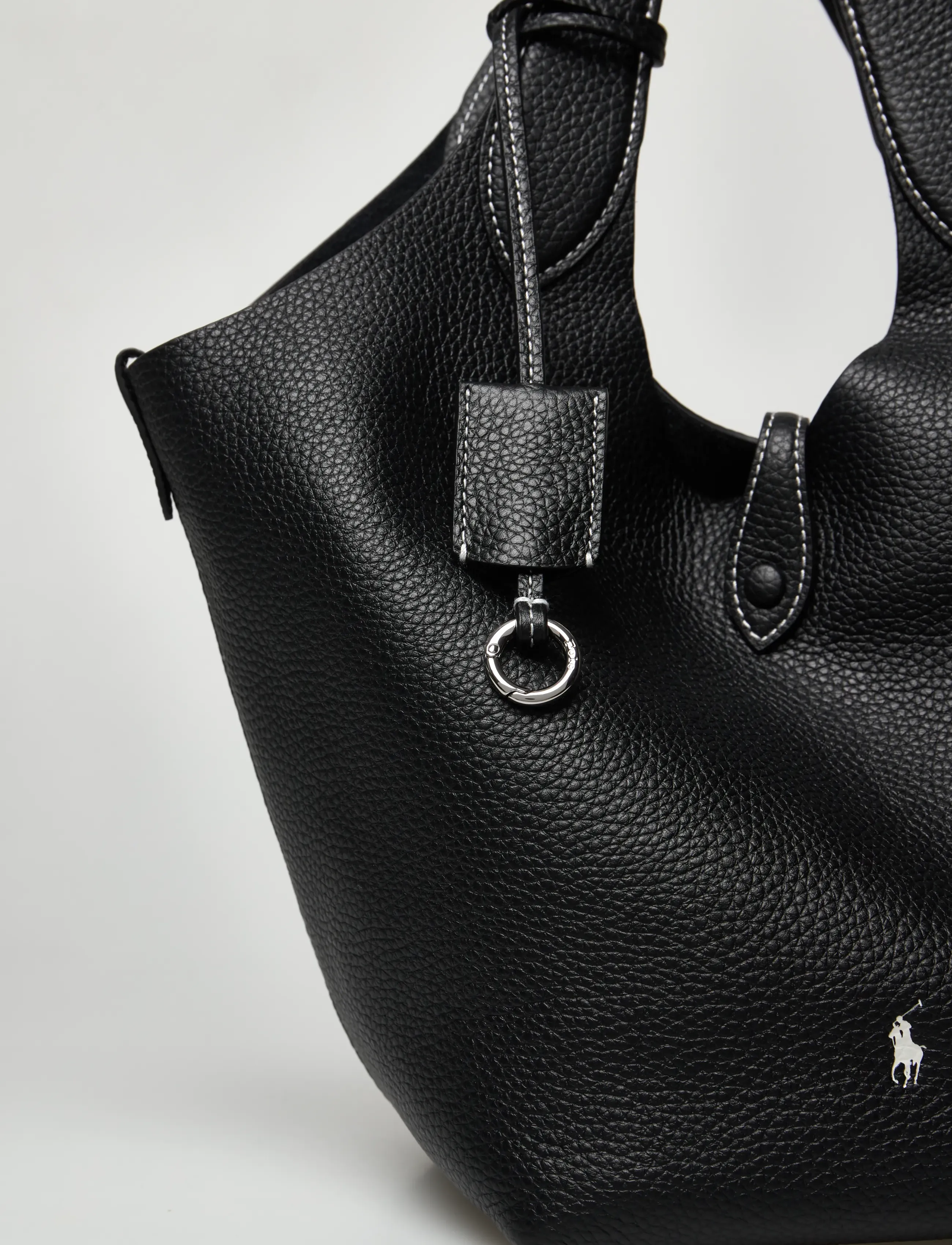 Polo Ralph Lauren - Polo Play Leather Tote - cabas - black - 4
