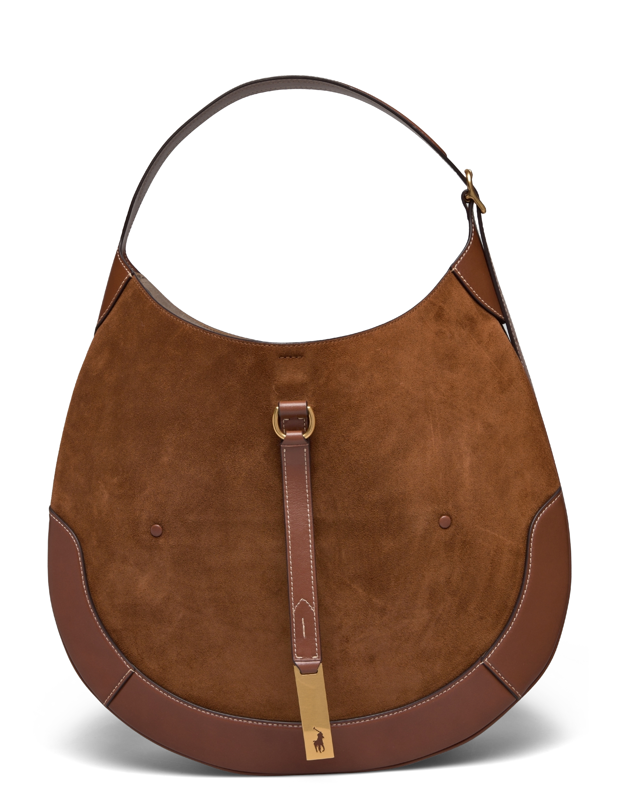 Polo Ralph Lauren SUEDE/LEATHER-P ID SHLDR B-SBA-MED - Taschen - CINNAMON/CUOIO / brown