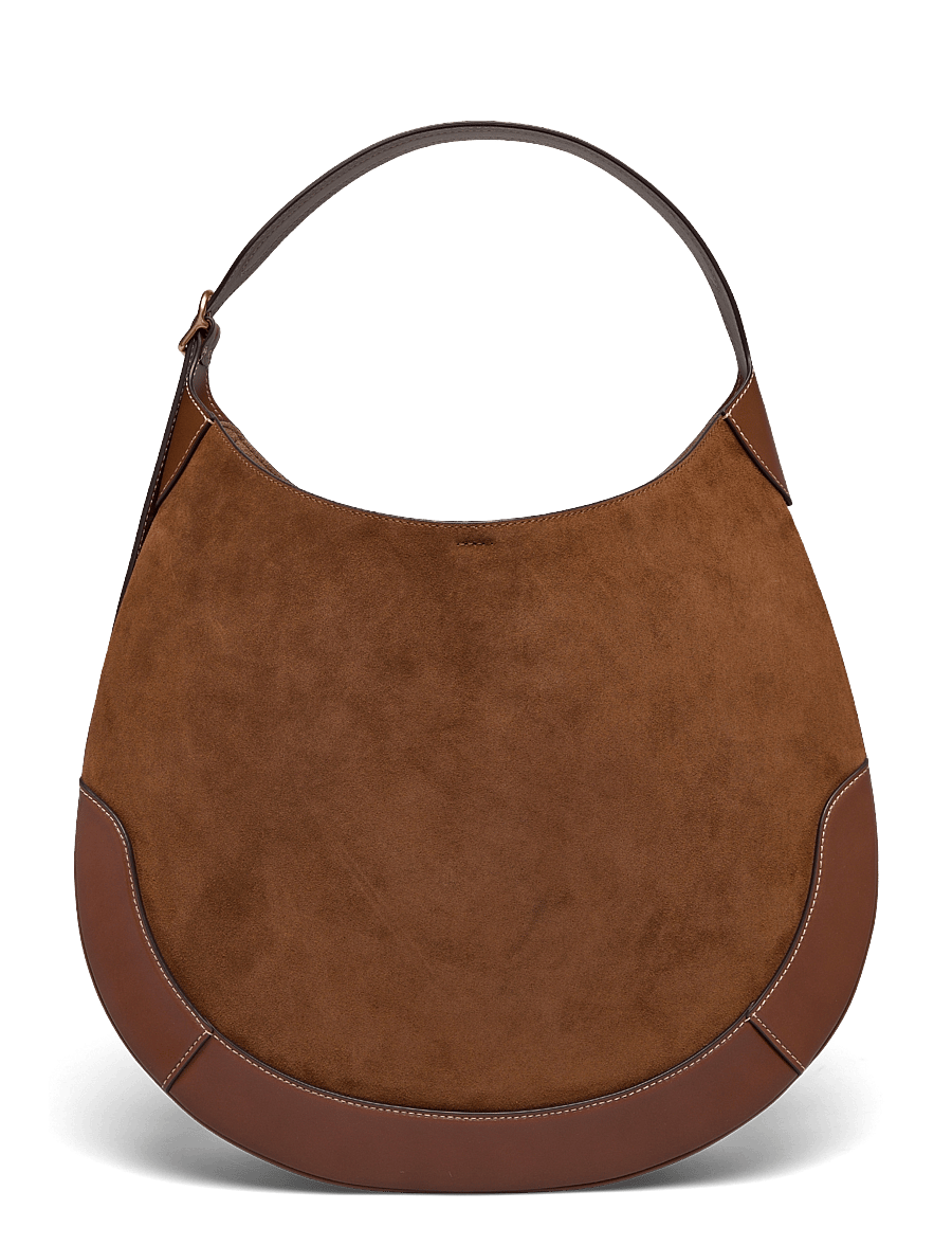 Polo Ralph Lauren - SUEDE/LEATHER-P ID SHLDR B-SBA-MED - schultertaschen - cinnamon/cuoio - 1