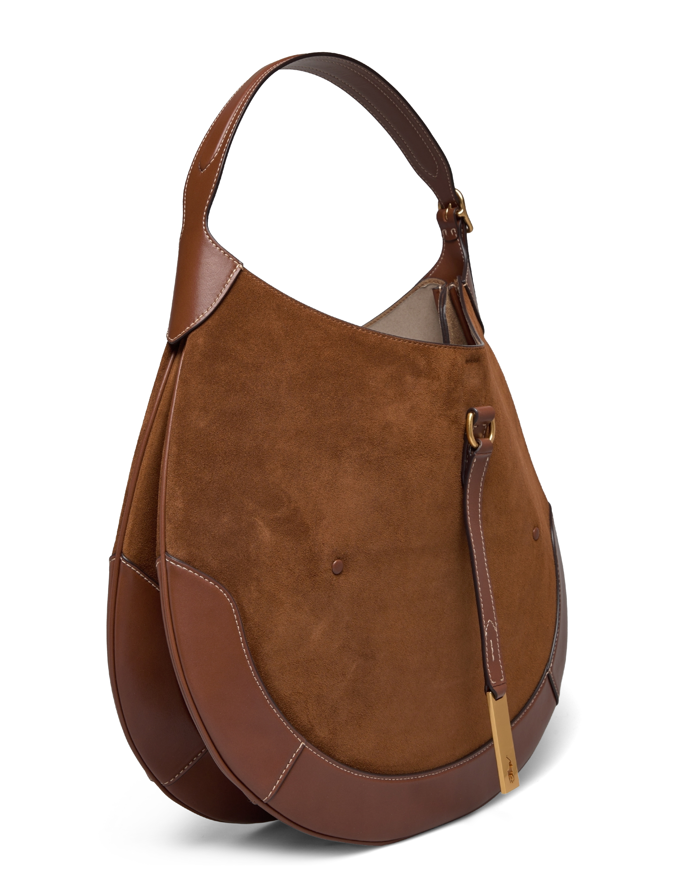 Polo Ralph Lauren - SUEDE/LEATHER-P ID SHLDR B-SBA-MED - schultertaschen - cinnamon/cuoio - 2
