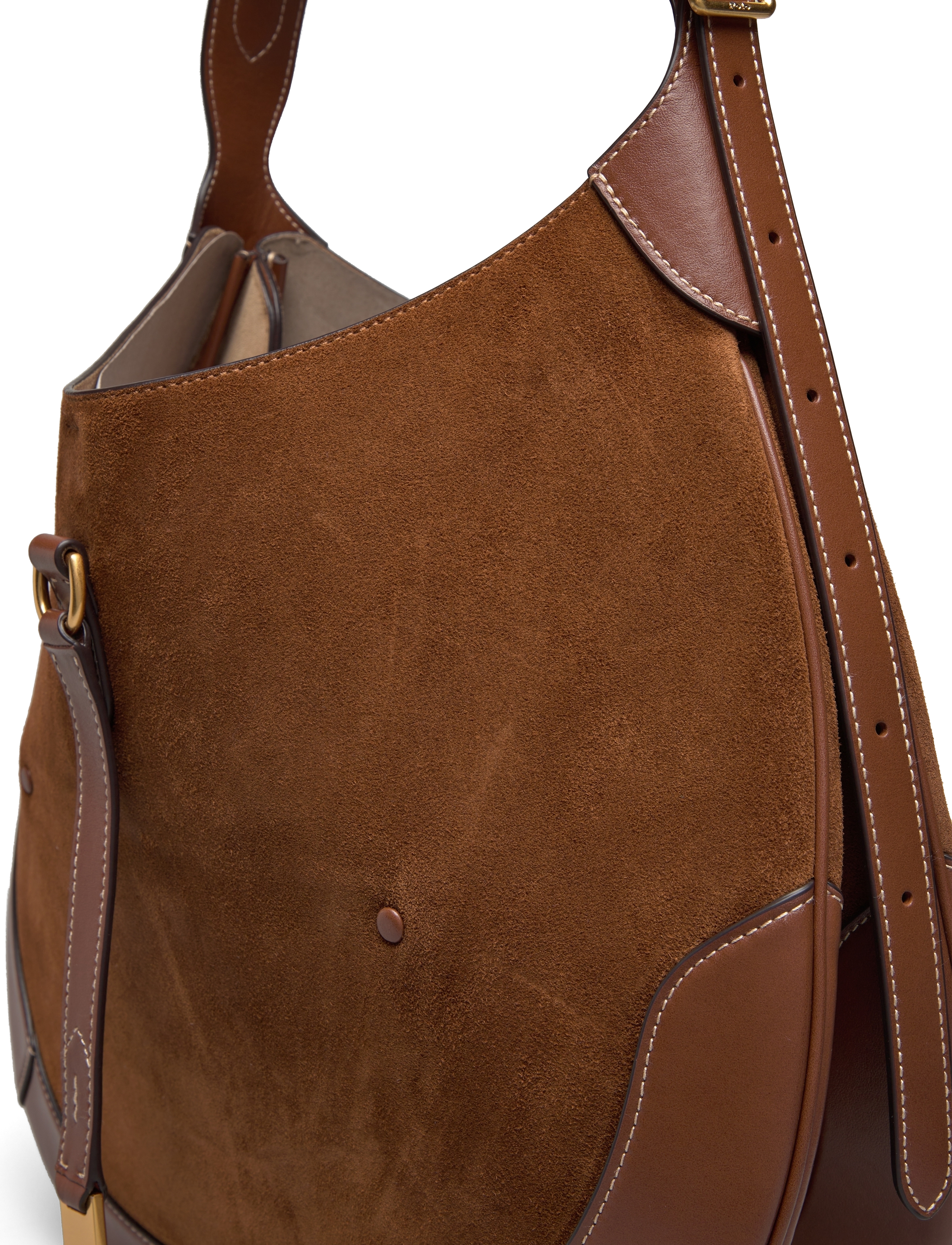 Polo Ralph Lauren - SUEDE/LEATHER-P ID SHLDR B-SBA-MED - schultertaschen - cinnamon/cuoio - 3