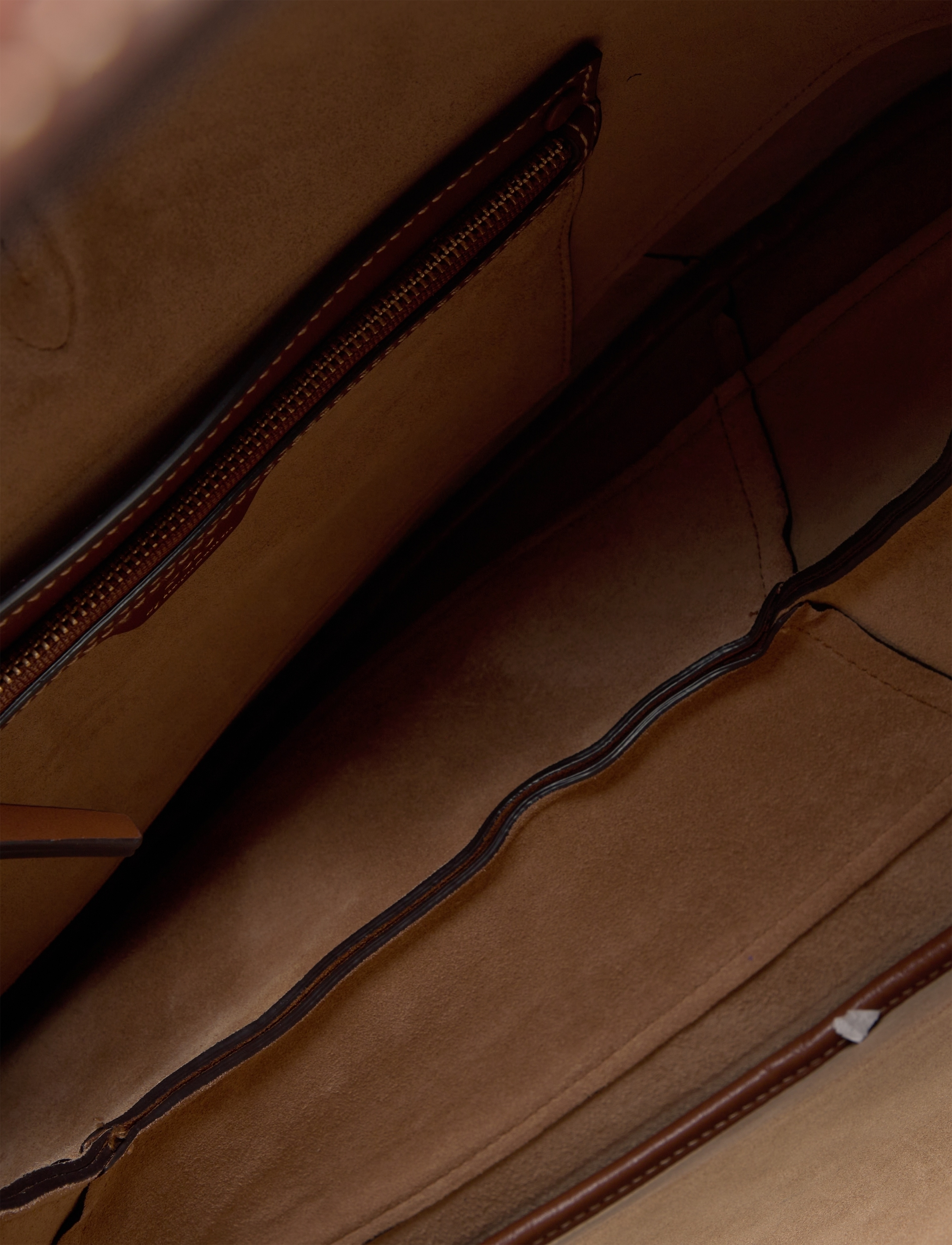 Polo Ralph Lauren - SUEDE/LEATHER-P ID SHLDR B-SBA-MED - schultertaschen - cinnamon/cuoio - 4