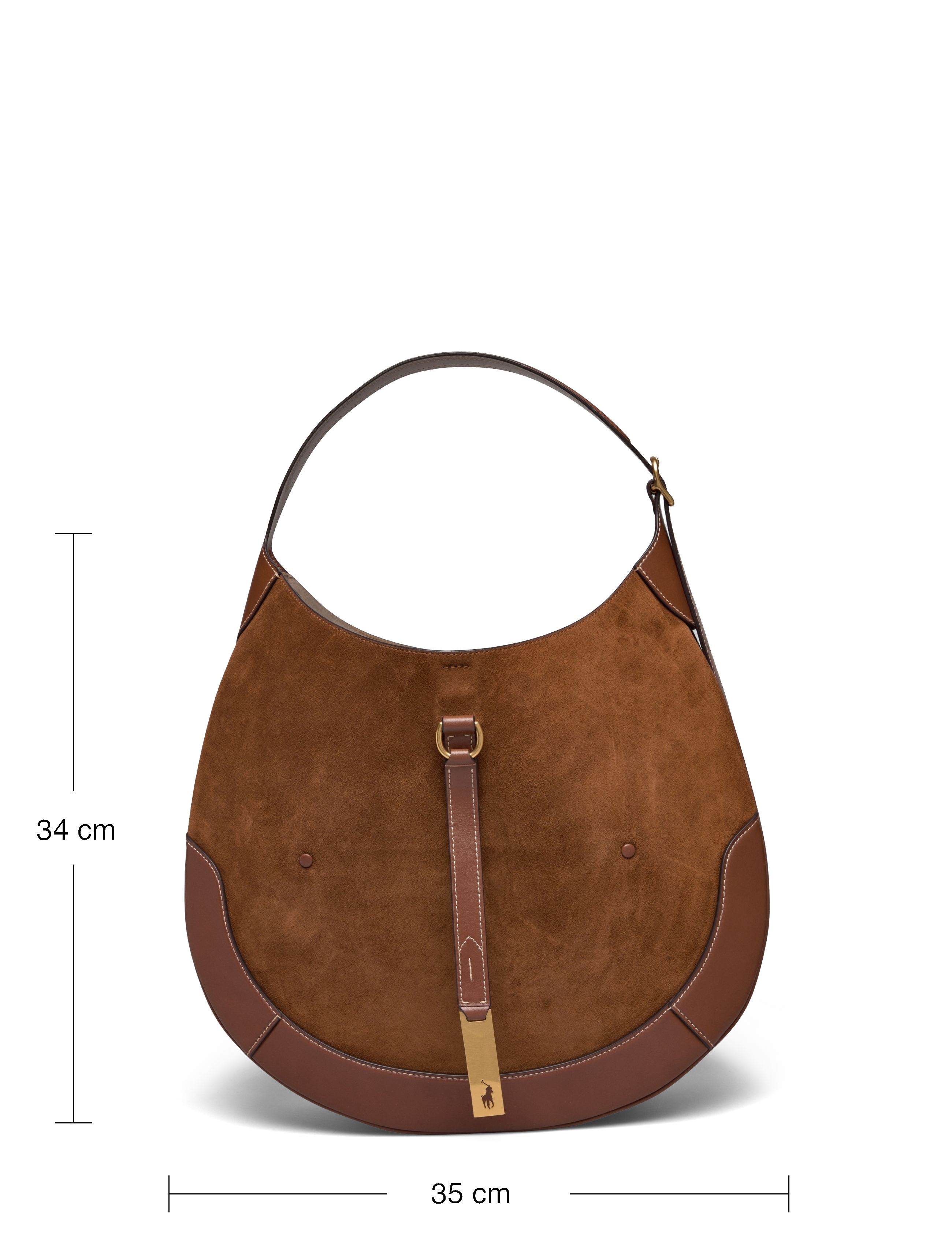 Polo Ralph Lauren - SUEDE/LEATHER-P ID SHLDR B-SBA-MED - schultertaschen - cinnamon/cuoio - 5