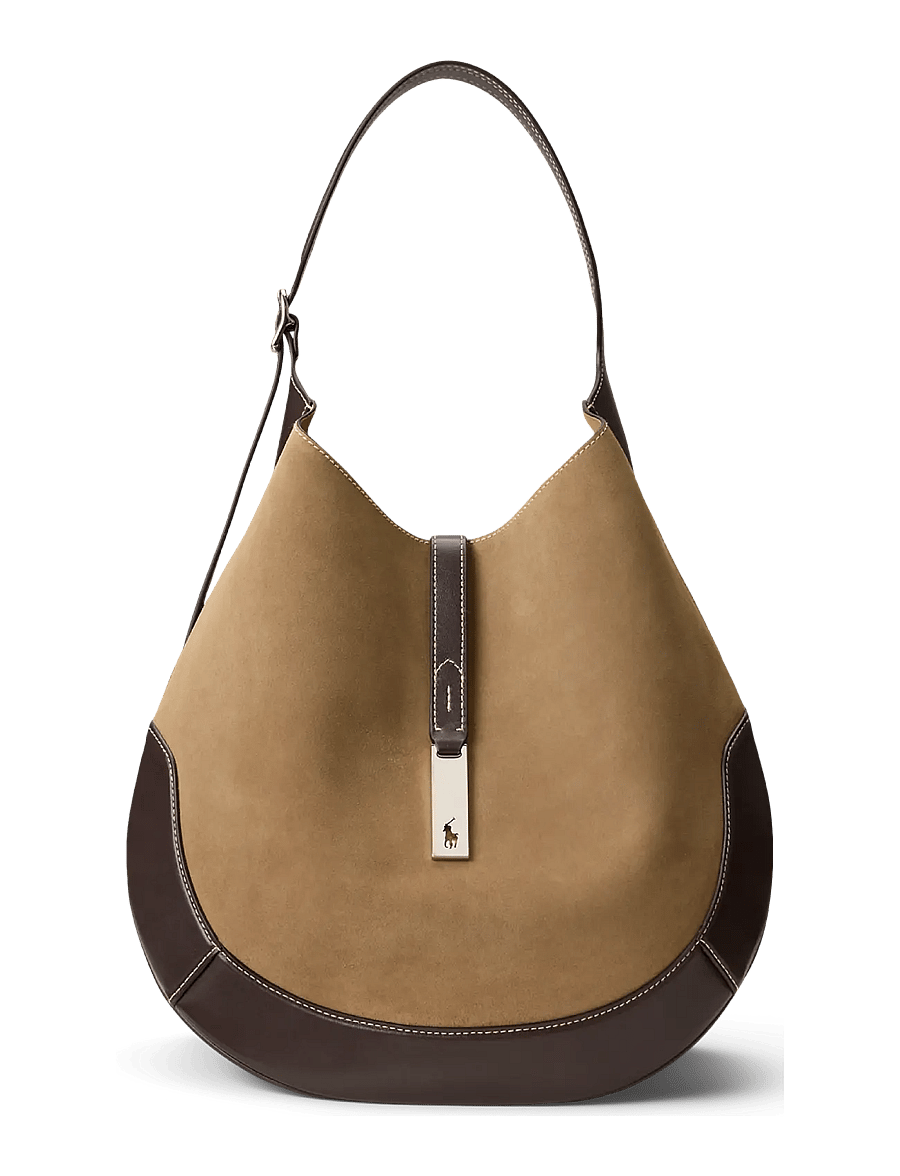 Polo Ralph Lauren - Polo ID Suede Large Shoulder Bag - clay/tobacco - 0