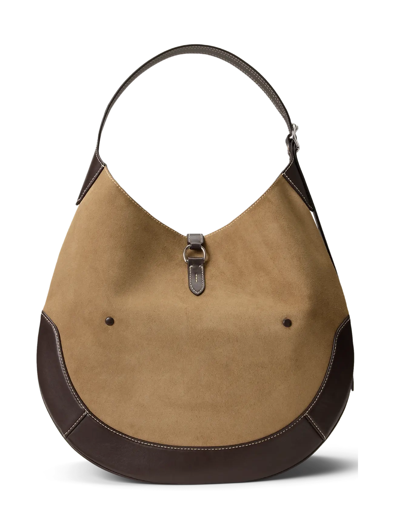 Polo Ralph Lauren - Polo ID Suede Large Shoulder Bag - clay/tobacco - 1
