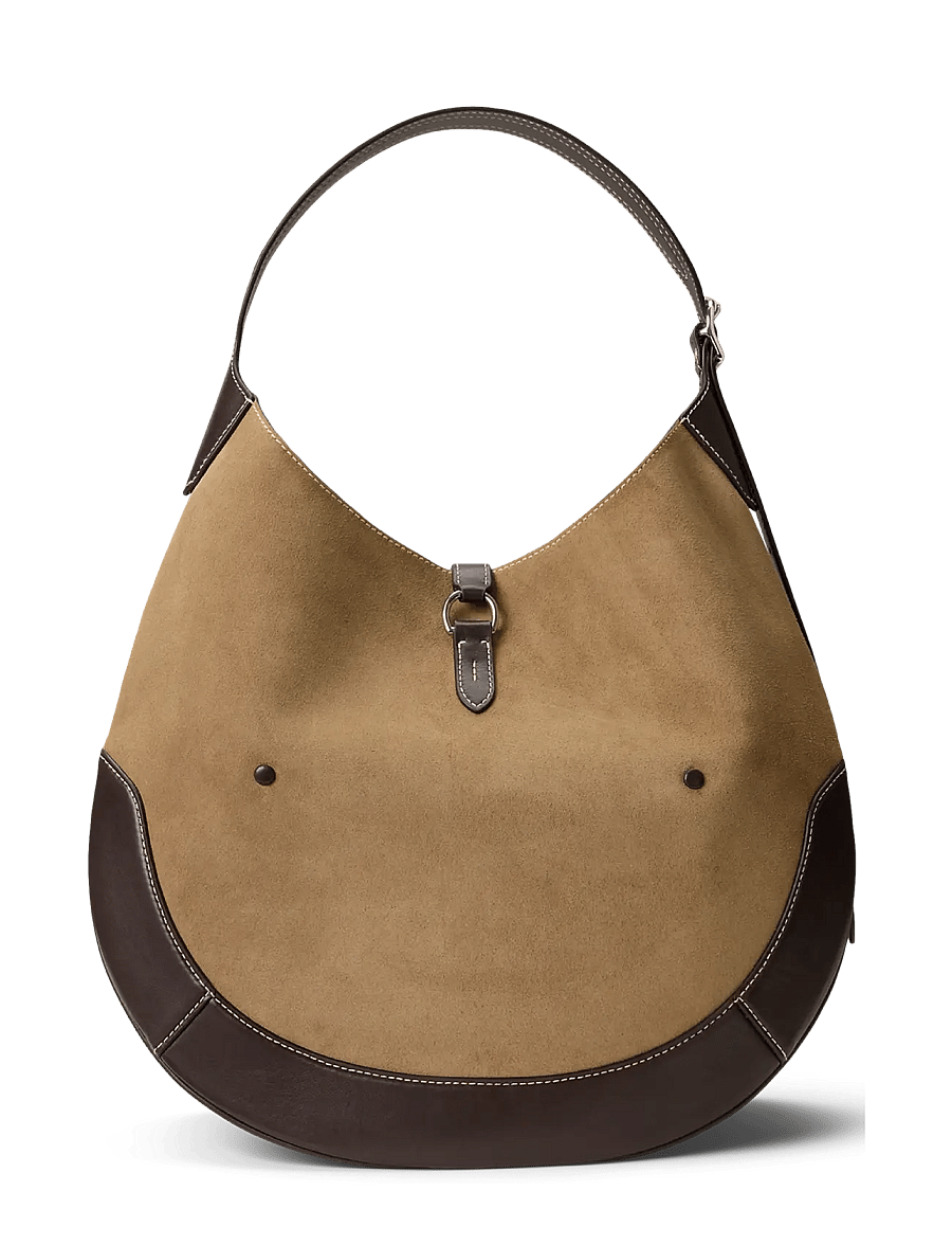 Polo Ralph Lauren - Polo ID Suede Large Shoulder Bag - clay/tobacco - 1