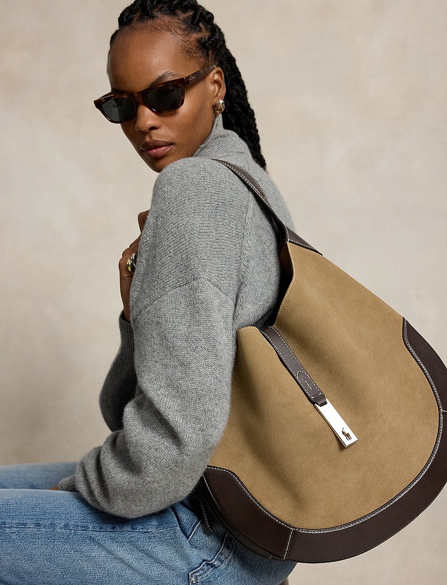 Polo Ralph Lauren - Polo ID Suede Large Shoulder Bag - clay/tobacco - 3