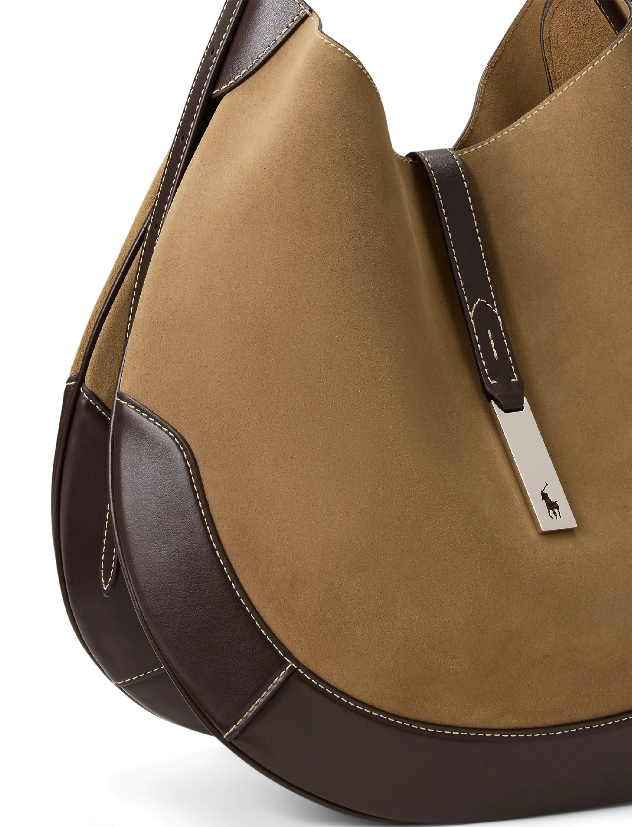 Polo Ralph Lauren - Polo ID Suede Large Shoulder Bag - clay/tobacco - 4