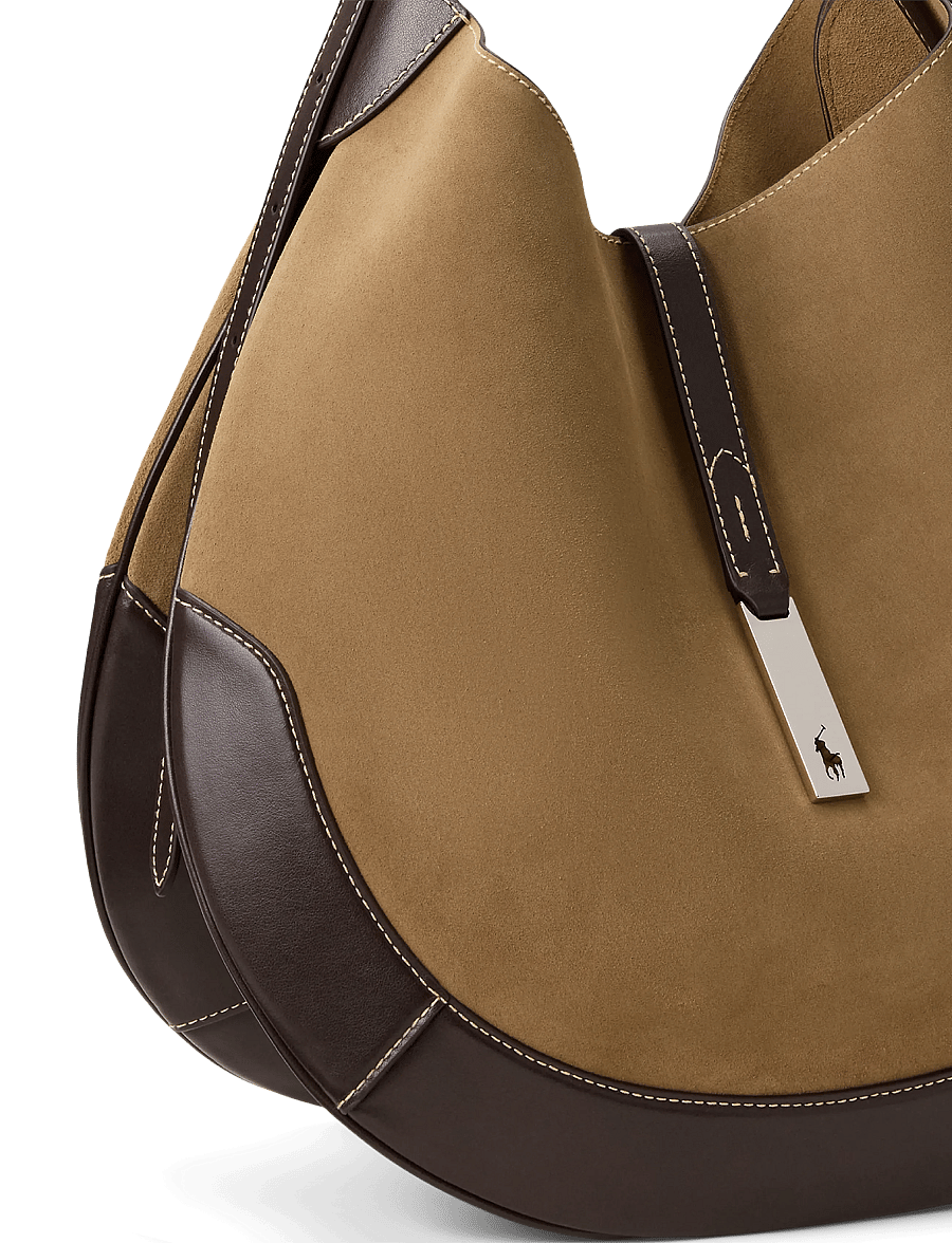 Polo Ralph Lauren - Polo ID Suede Large Shoulder Bag - clay/tobacco - 4