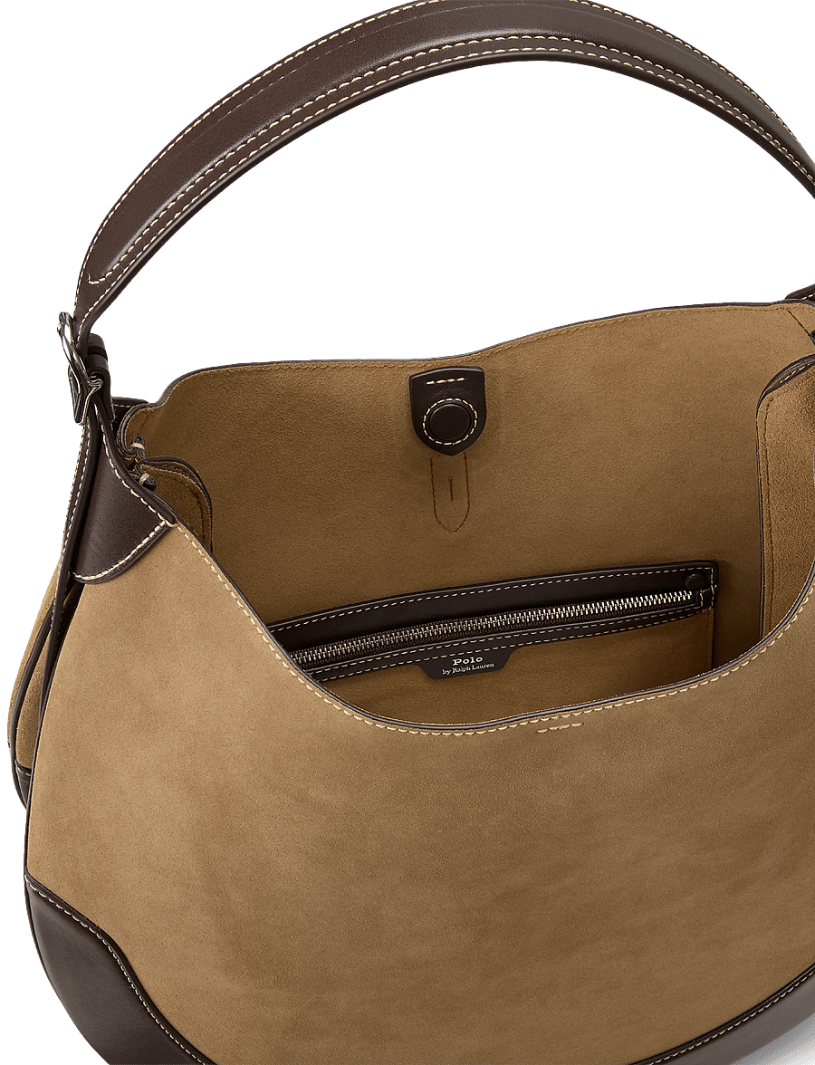 Polo Ralph Lauren - Polo ID Suede Large Shoulder Bag - clay/tobacco - 5